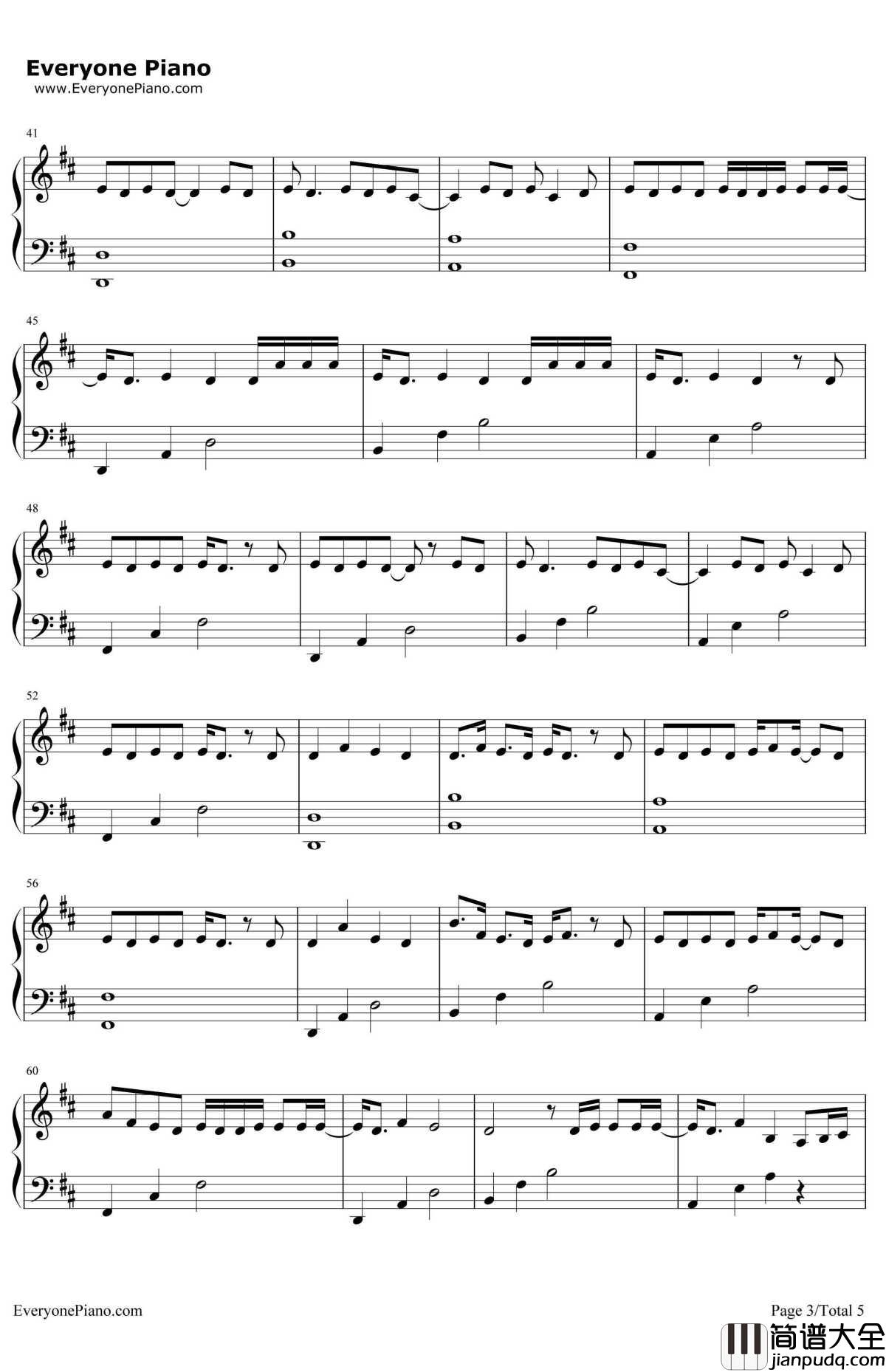 Paris钢琴谱_TheChainsmokers