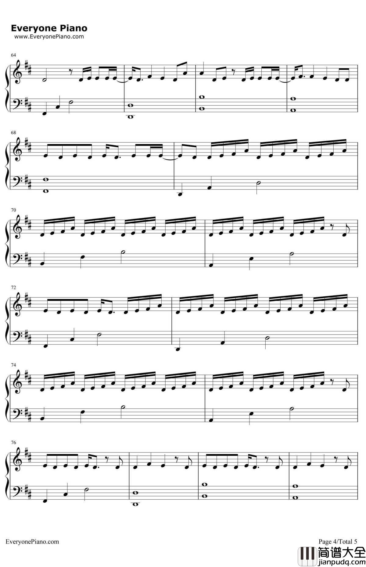 Paris钢琴谱_TheChainsmokers