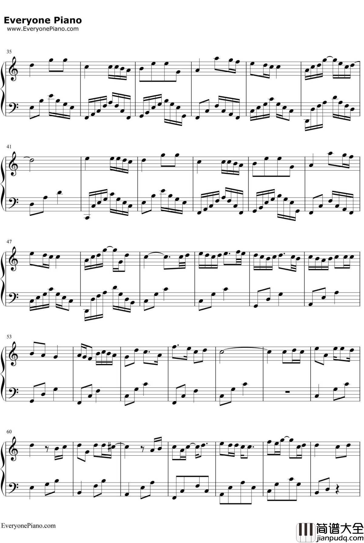 小星星钢琴谱_汪苏泷_