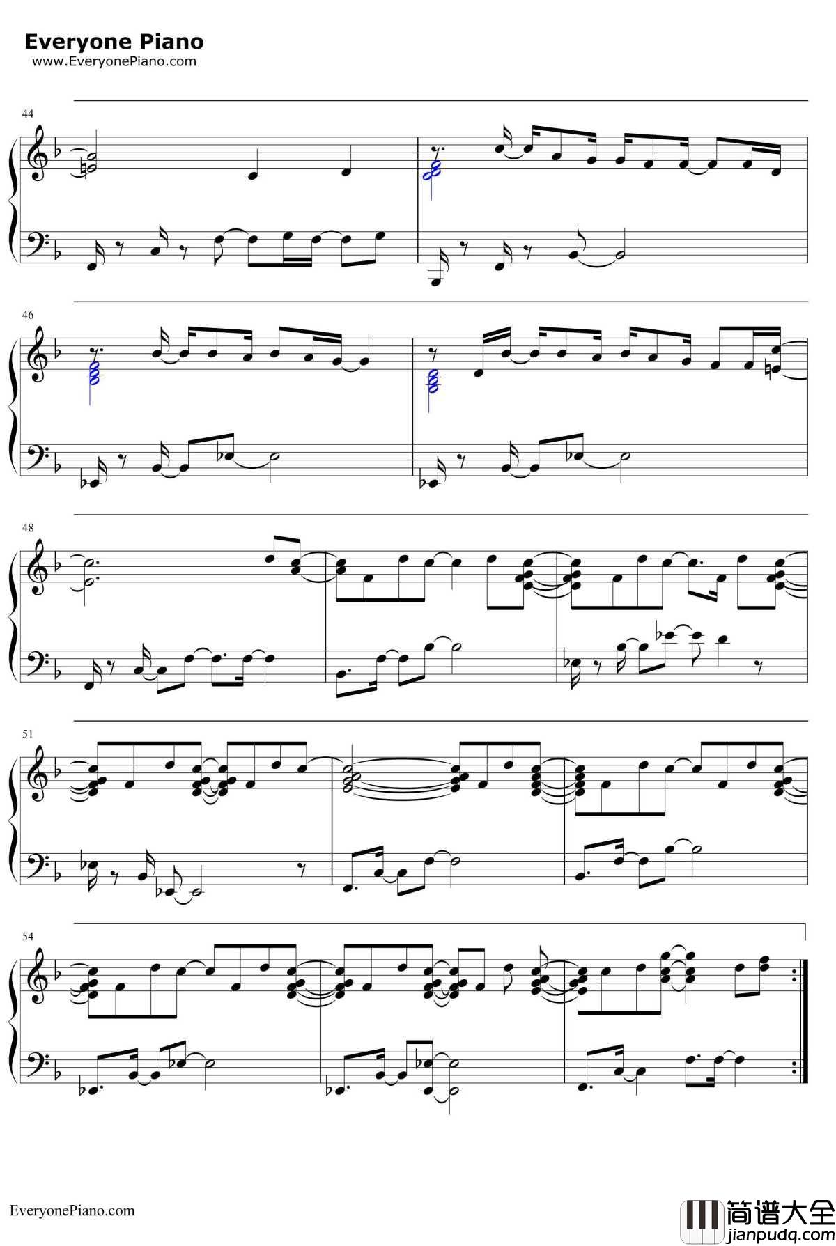 Ordinary_People钢琴谱_JohnLegend