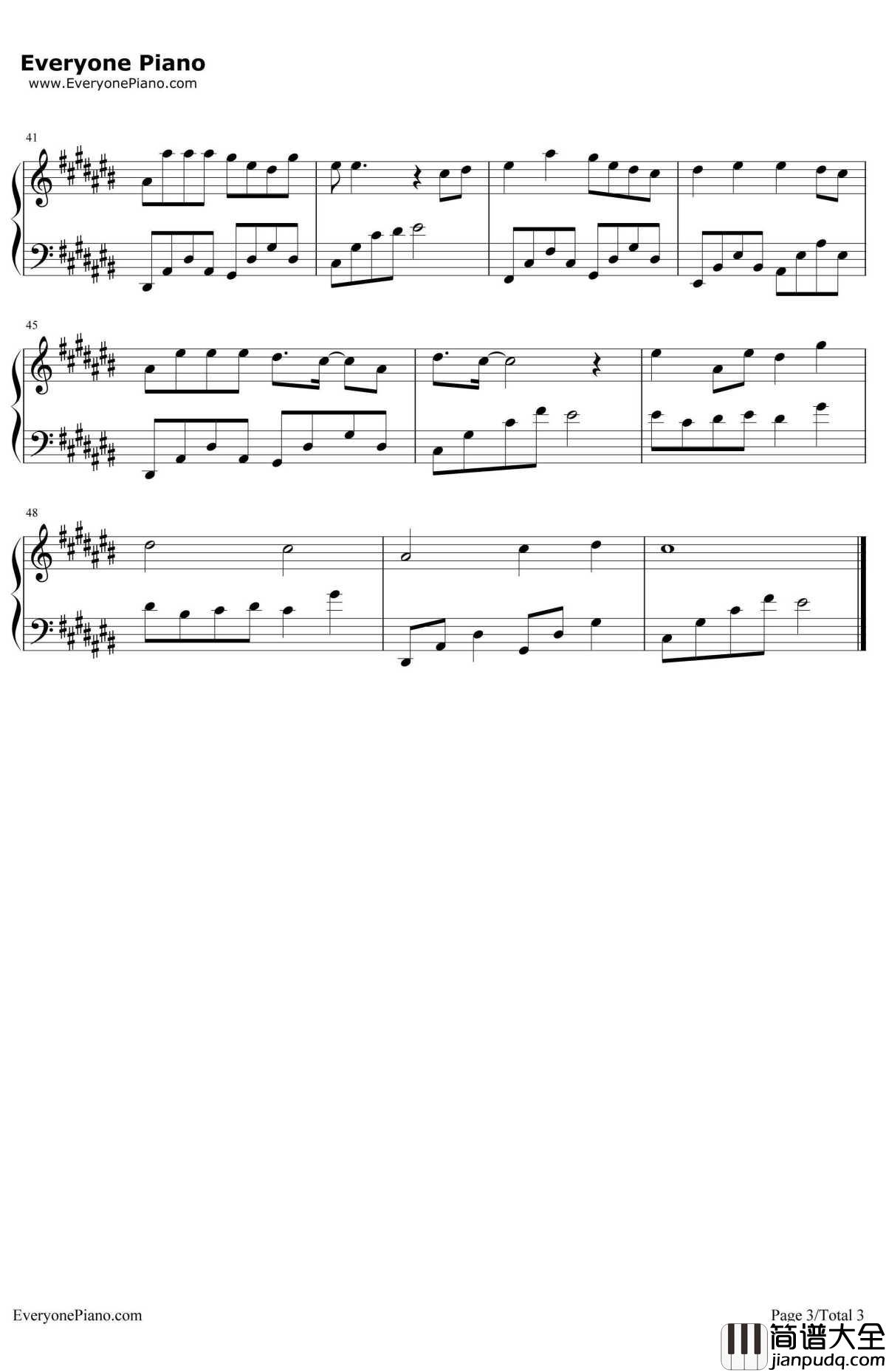 繁花钢琴谱_董贞_电视剧_三生三世十里桃花_插曲