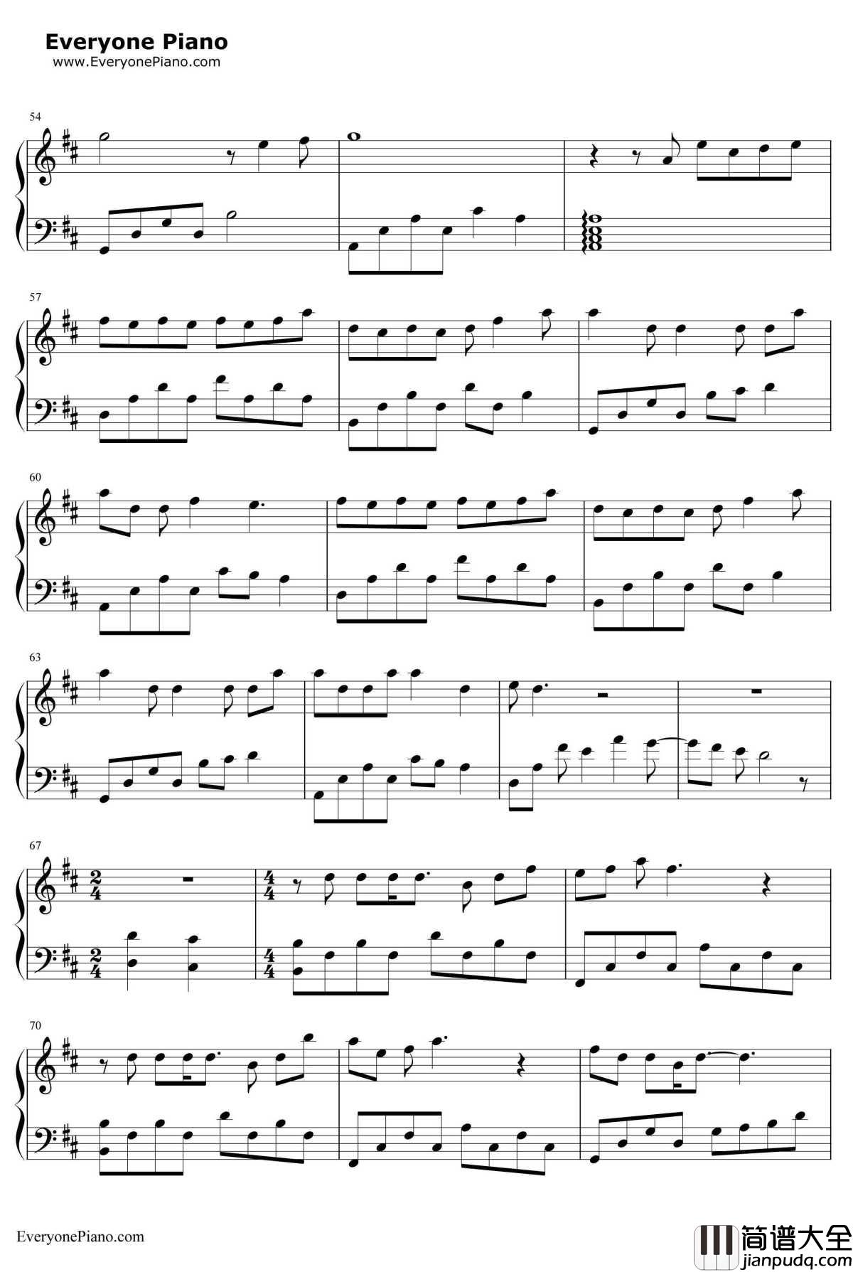 坏天气钢琴谱_孙燕姿_