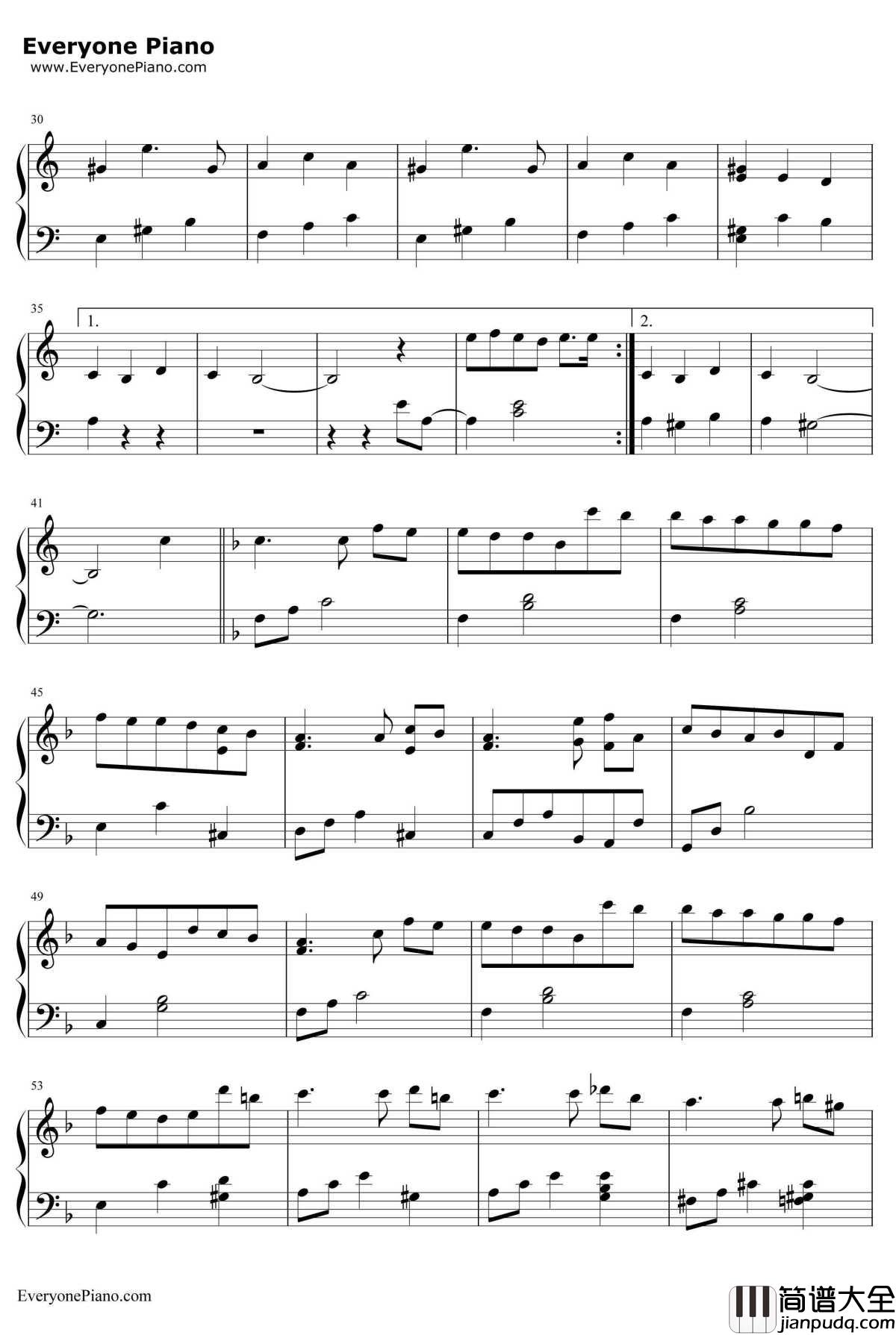 人间失格钢琴谱_中岛信行_电影_人间失格_片尾曲