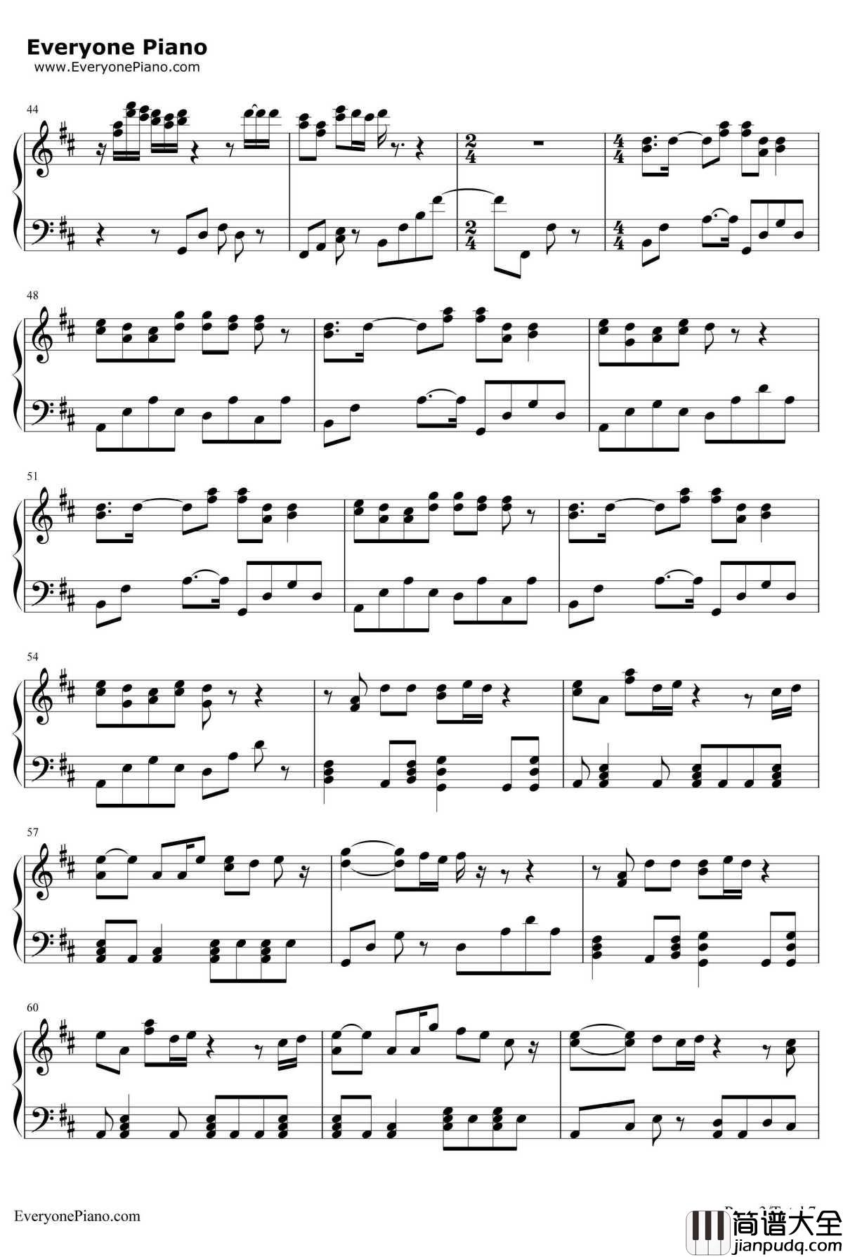 夕日坂钢琴谱_初音未来初音ミク