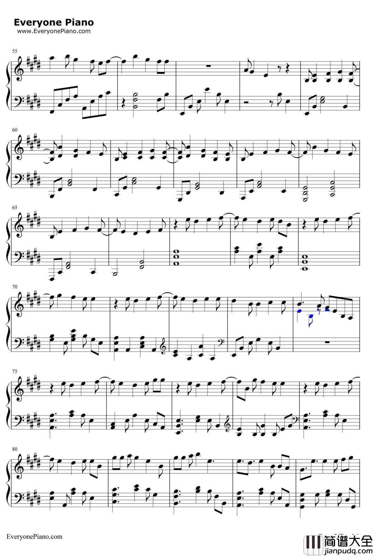 爱言叶Ⅱ钢琴谱_初音ミク初音未来