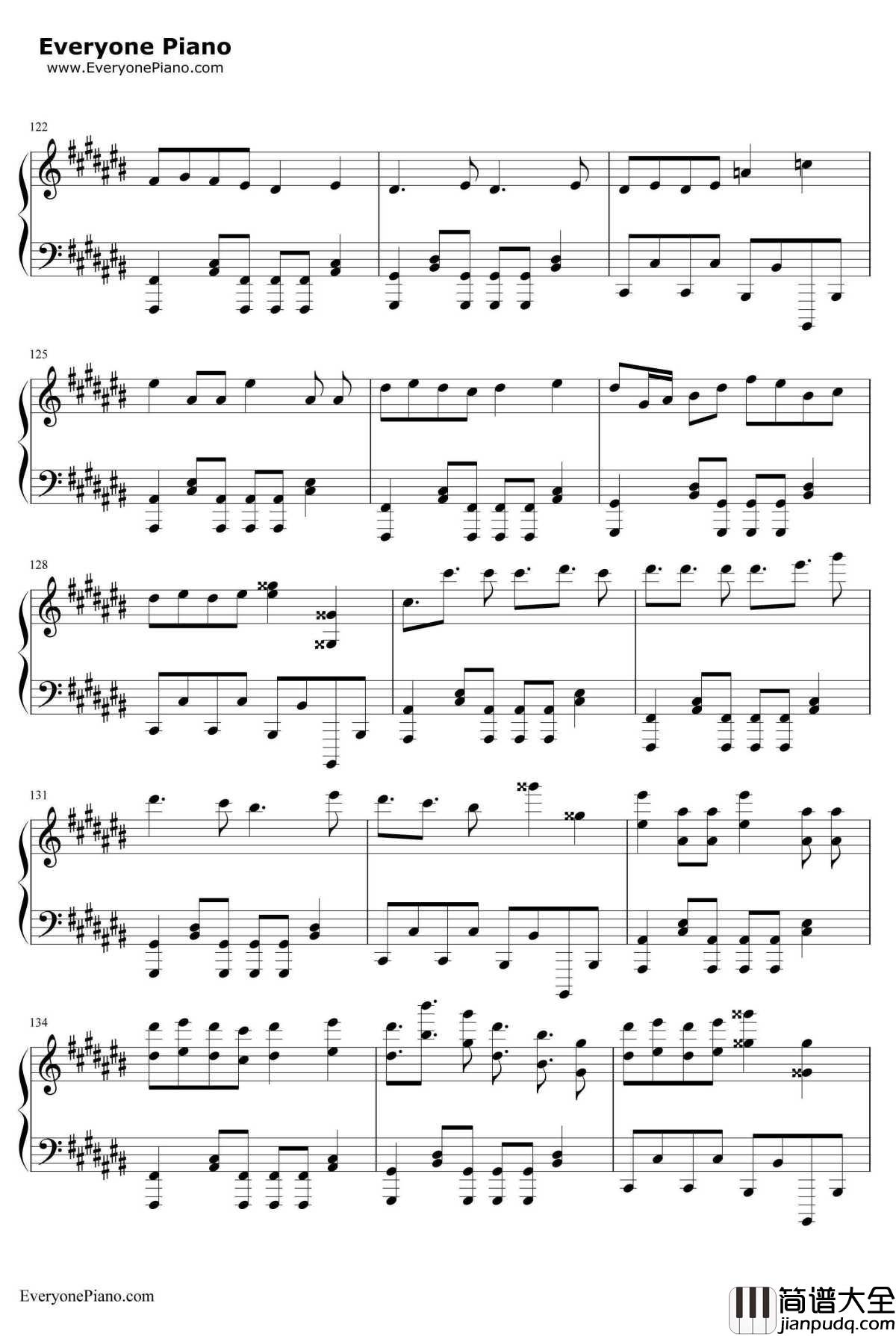 世界终结·舞厅钢琴谱_初音ミク巡音ルカ_ワールズエンド·ダンスホール