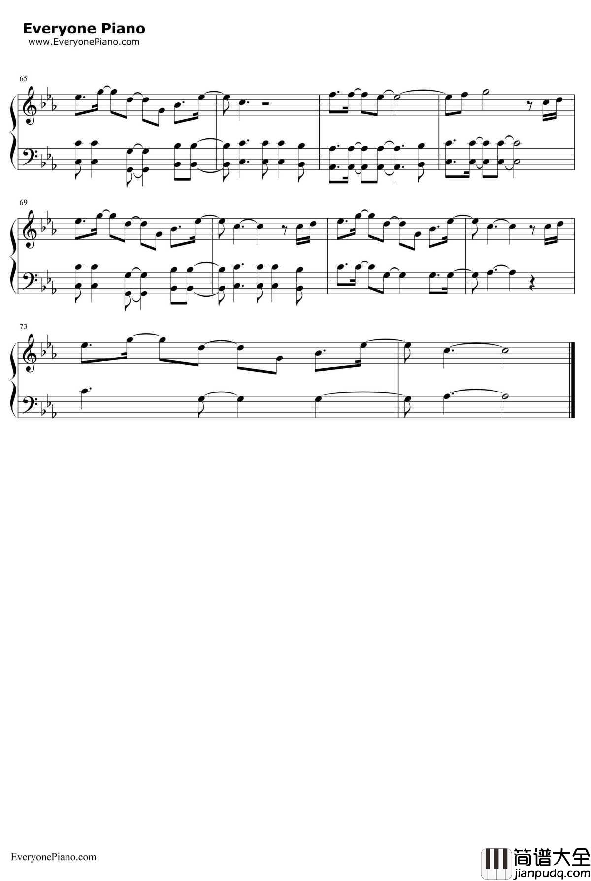 Symphony钢琴谱_CleanBanditZaraLarsson