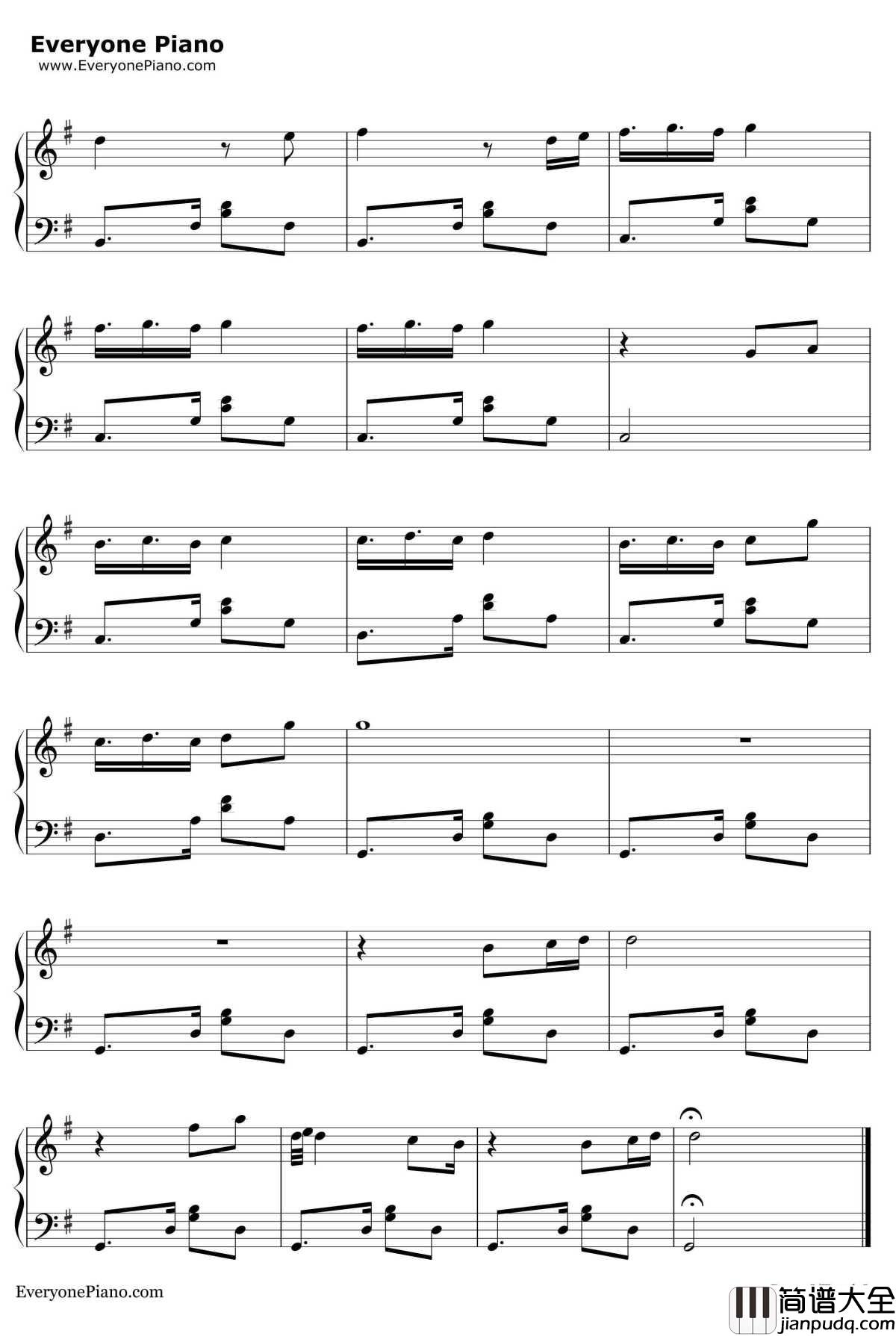 真的钢琴谱_孙燕姿