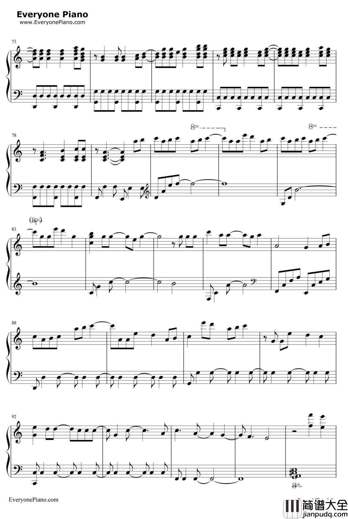 Monster钢琴谱_BigBangBigBang