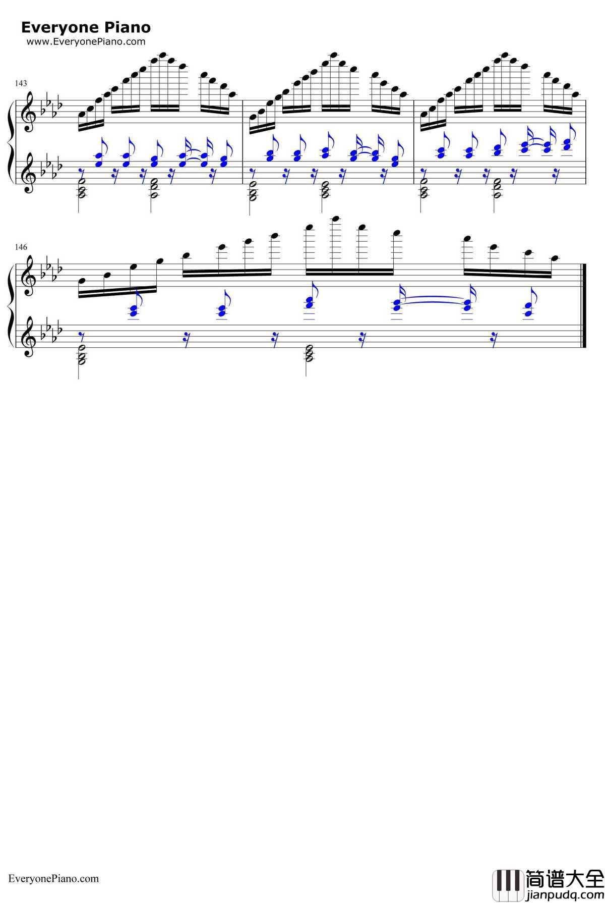 锁の少女钢琴谱_初音ミク