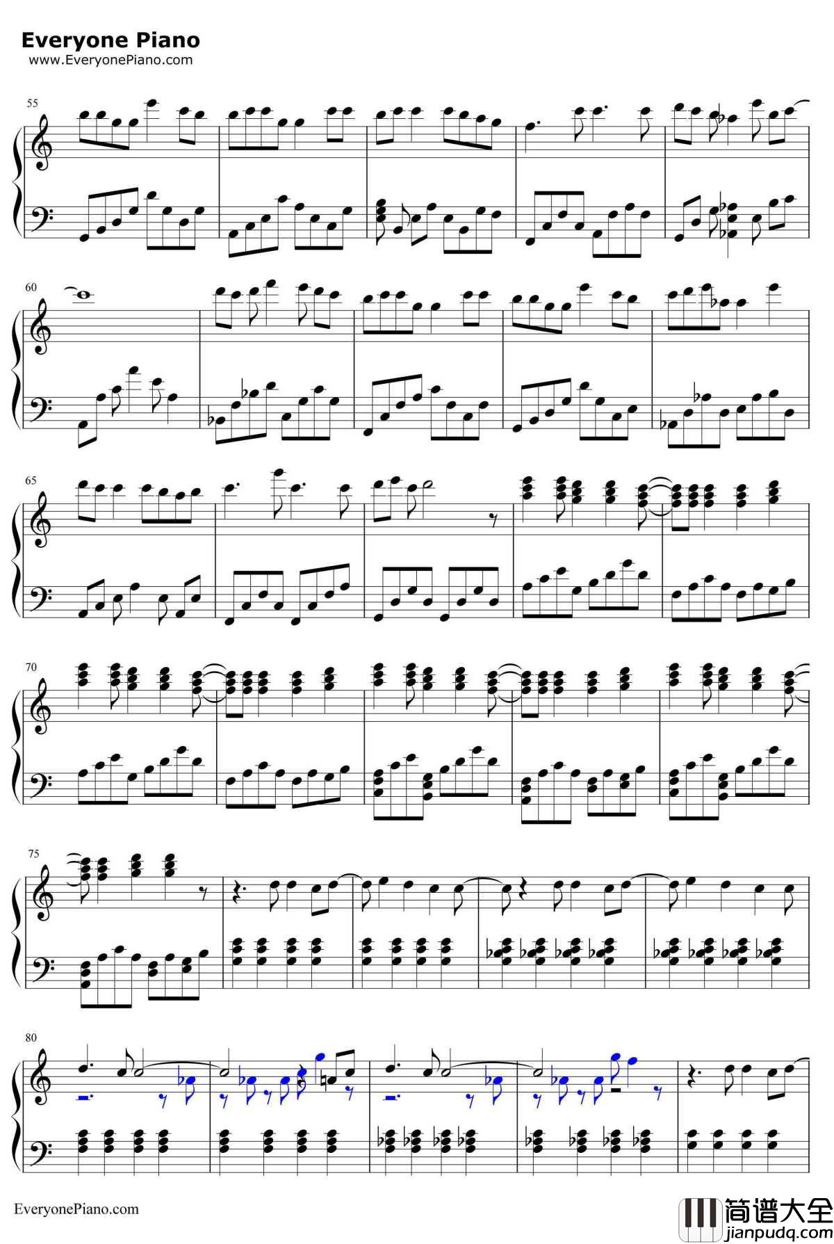 SPiCa钢琴谱_初音ミク初音未来