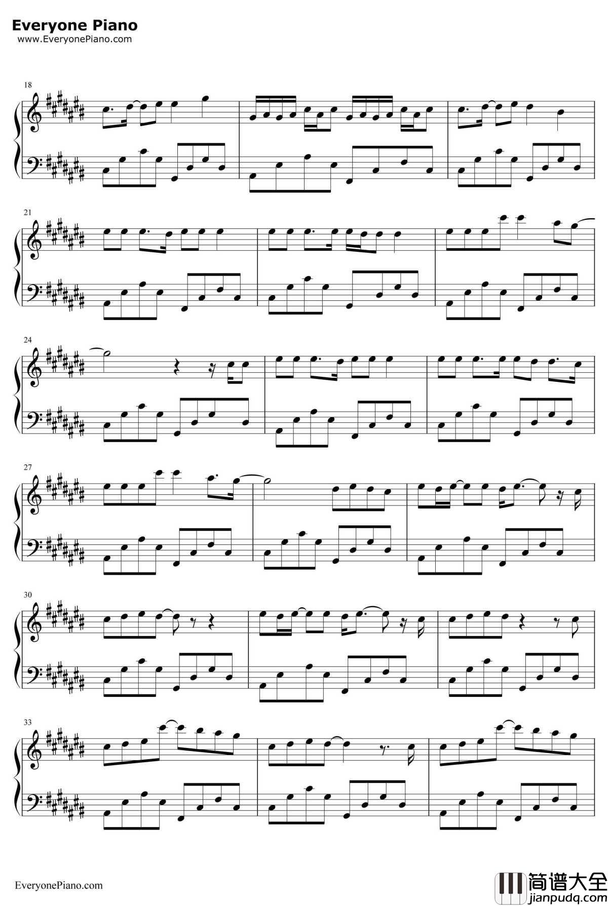 Listen钢琴谱_ONEOKROCKft.AvrilLavigne_ONEOKROCKft.AvrilLavigne