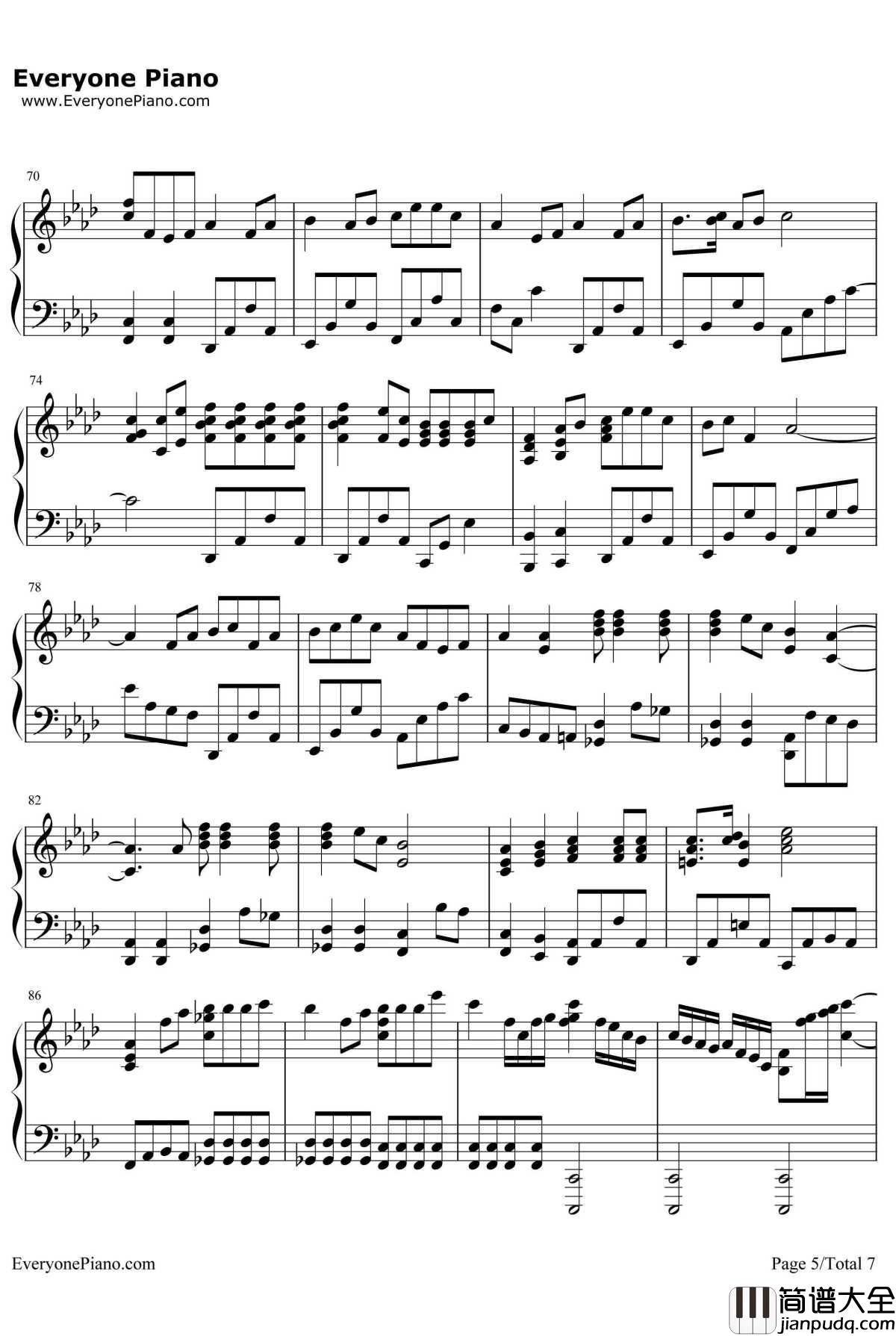 Asian_Dream_Song钢琴谱_久石让