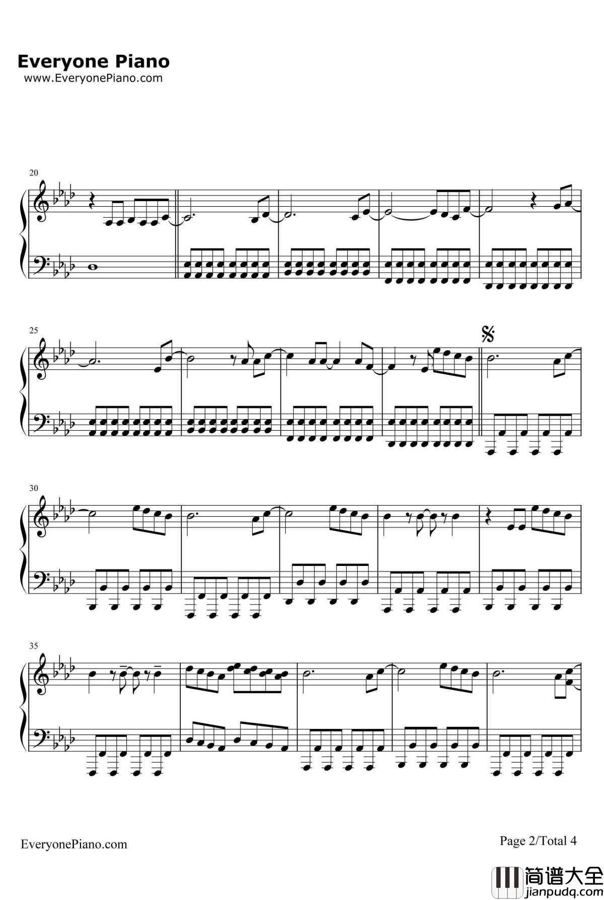 Firework钢琴谱_KatyPerry