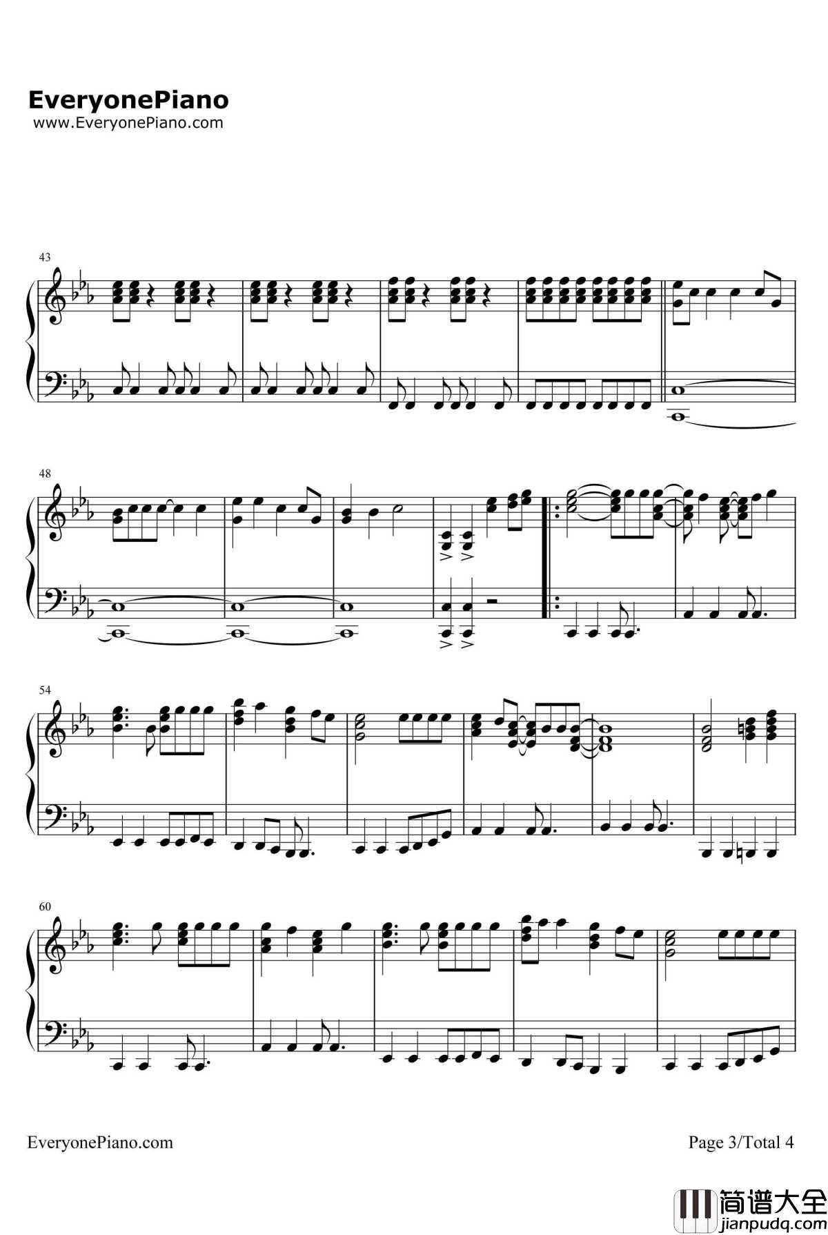 It's_My_Life钢琴谱_Bonjovi