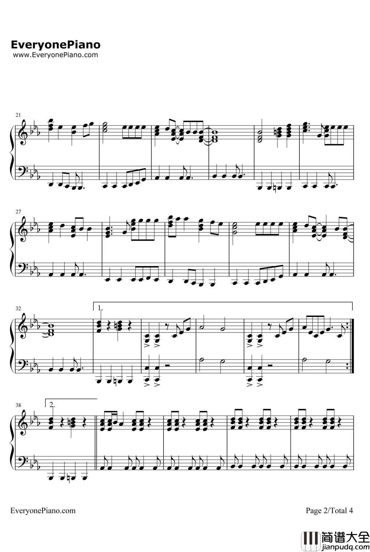 It's_My_Life钢琴谱_Bonjovi