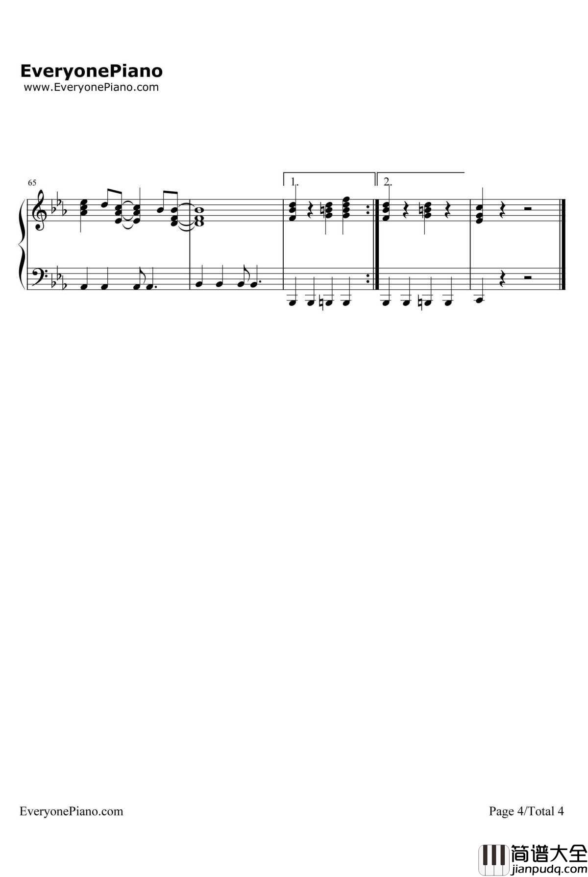 It's_My_Life钢琴谱_Bonjovi