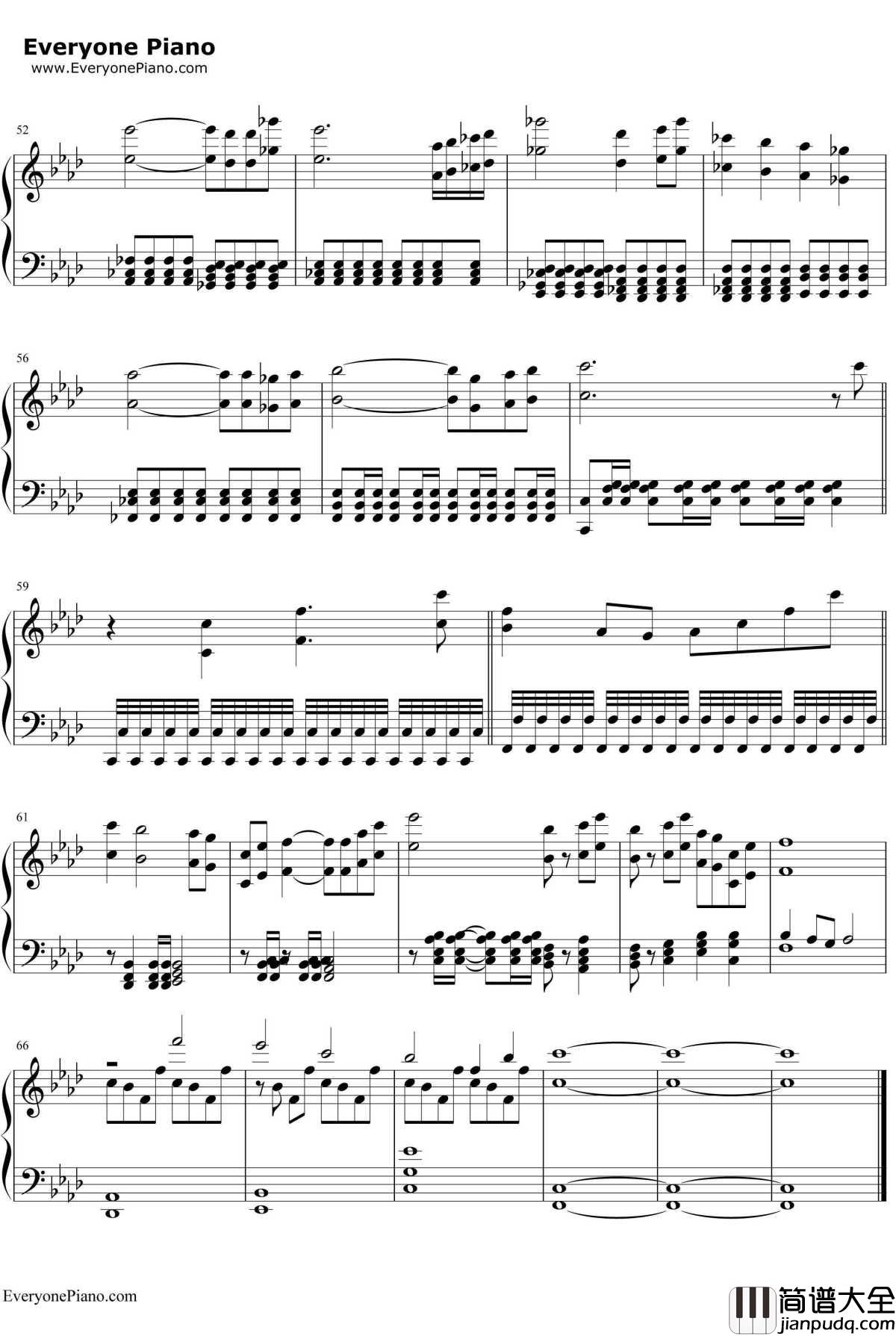 阿西达卡战记钢琴谱_久石让宫崎骏__幽灵公主_开篇曲与结束曲