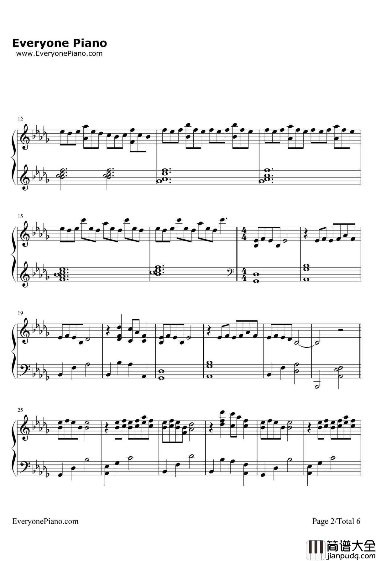 Forbidden_Colours钢琴谱_坂本龙一_MerryChristmasMr.Lawrence插曲