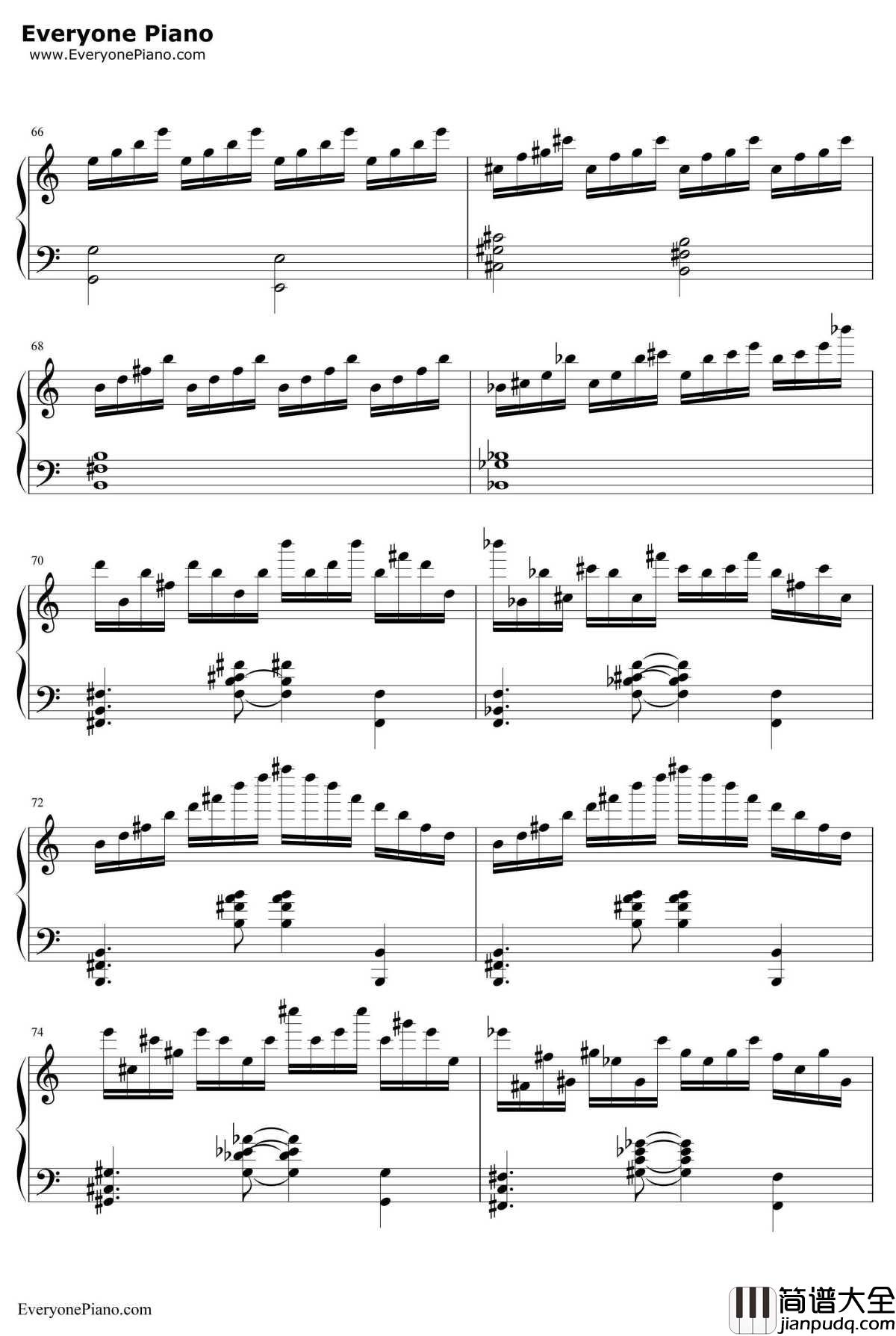 劲乐团V3钢琴谱_BeautifulDay_贝多芬悲怆第三乐章改编