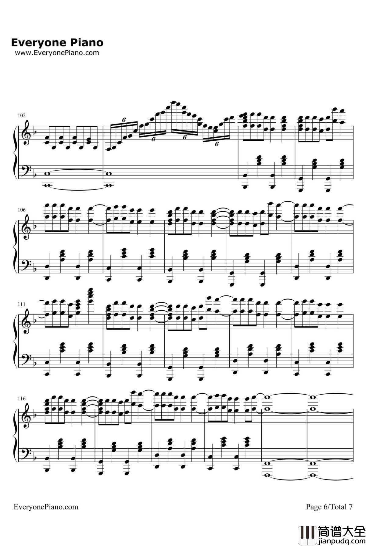 Outside钢琴谱_CalvinHarris&EllieGoulding