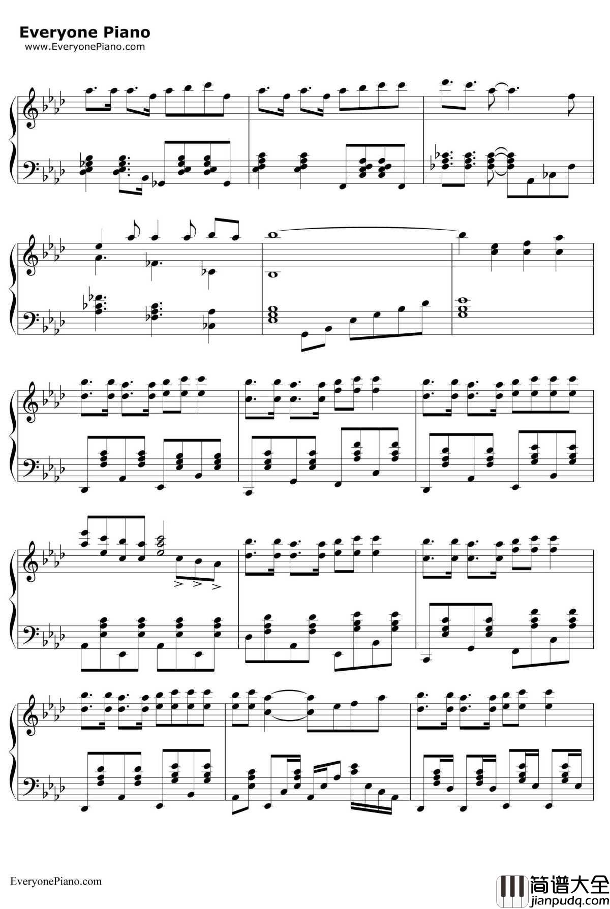 神のまにまに钢琴谱_初音未来镜音双子GUMI_初音未来镜音双子GUMI