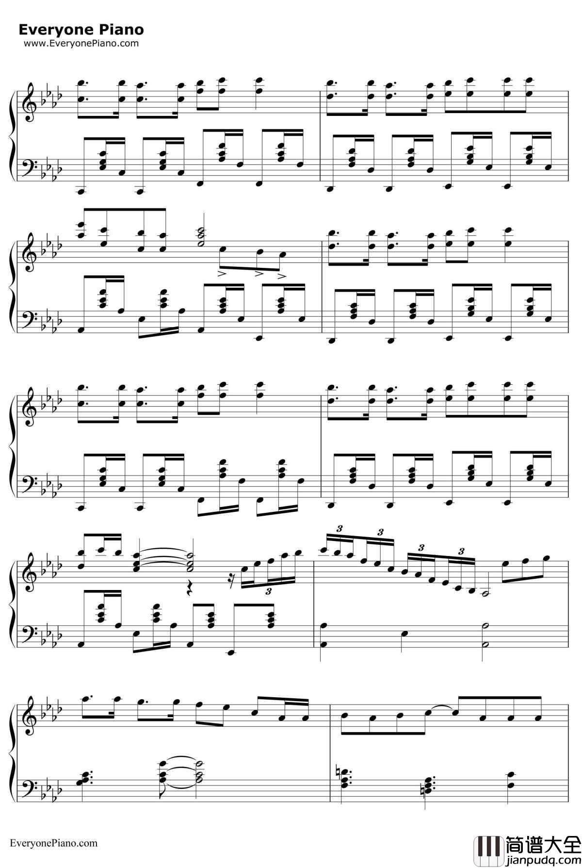 神のまにまに钢琴谱_初音未来镜音双子GUMI_初音未来镜音双子GUMI