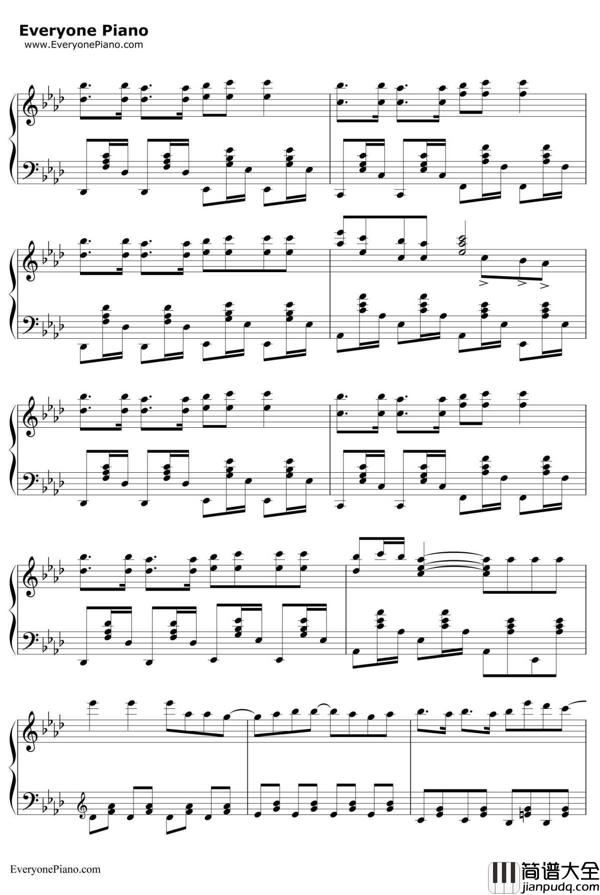 神のまにまに钢琴谱_初音未来镜音双子GUMI_初音未来镜音双子GUMI