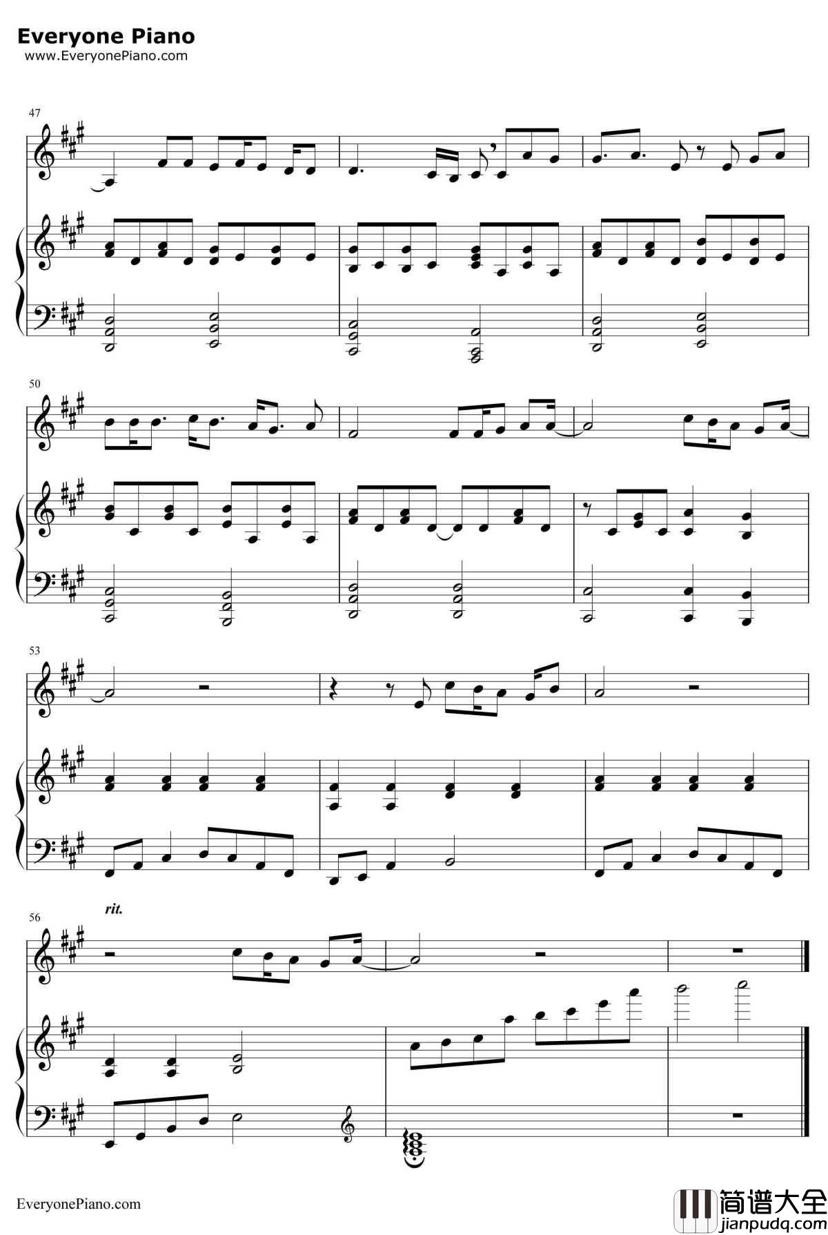 Divine钢琴谱_少女时代