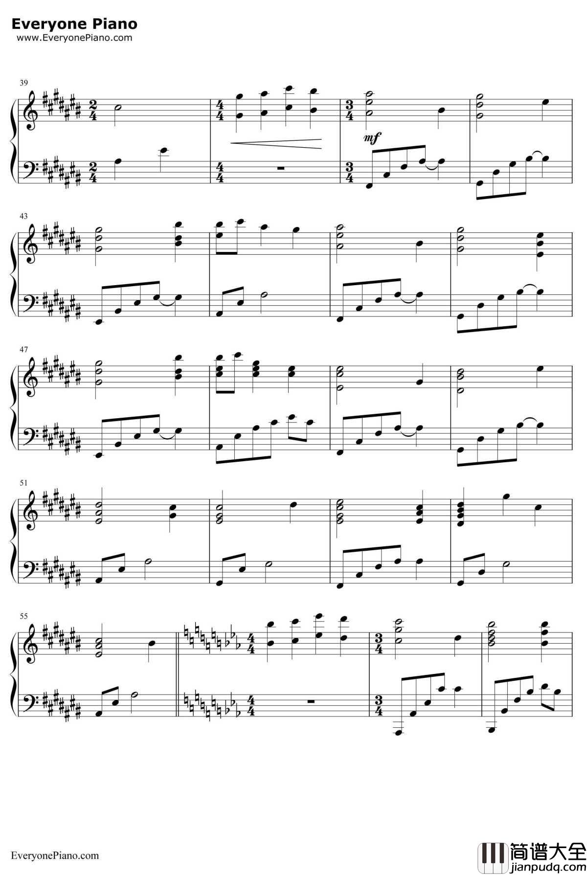 旅钢琴谱_麻枝准_RewriteOST