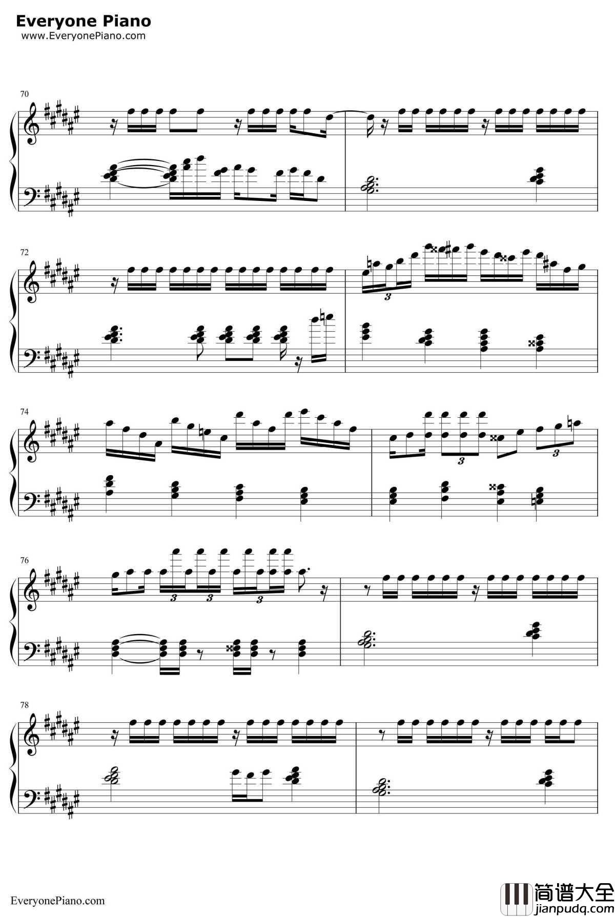 深夜书店钢琴谱_许嵩洛天依