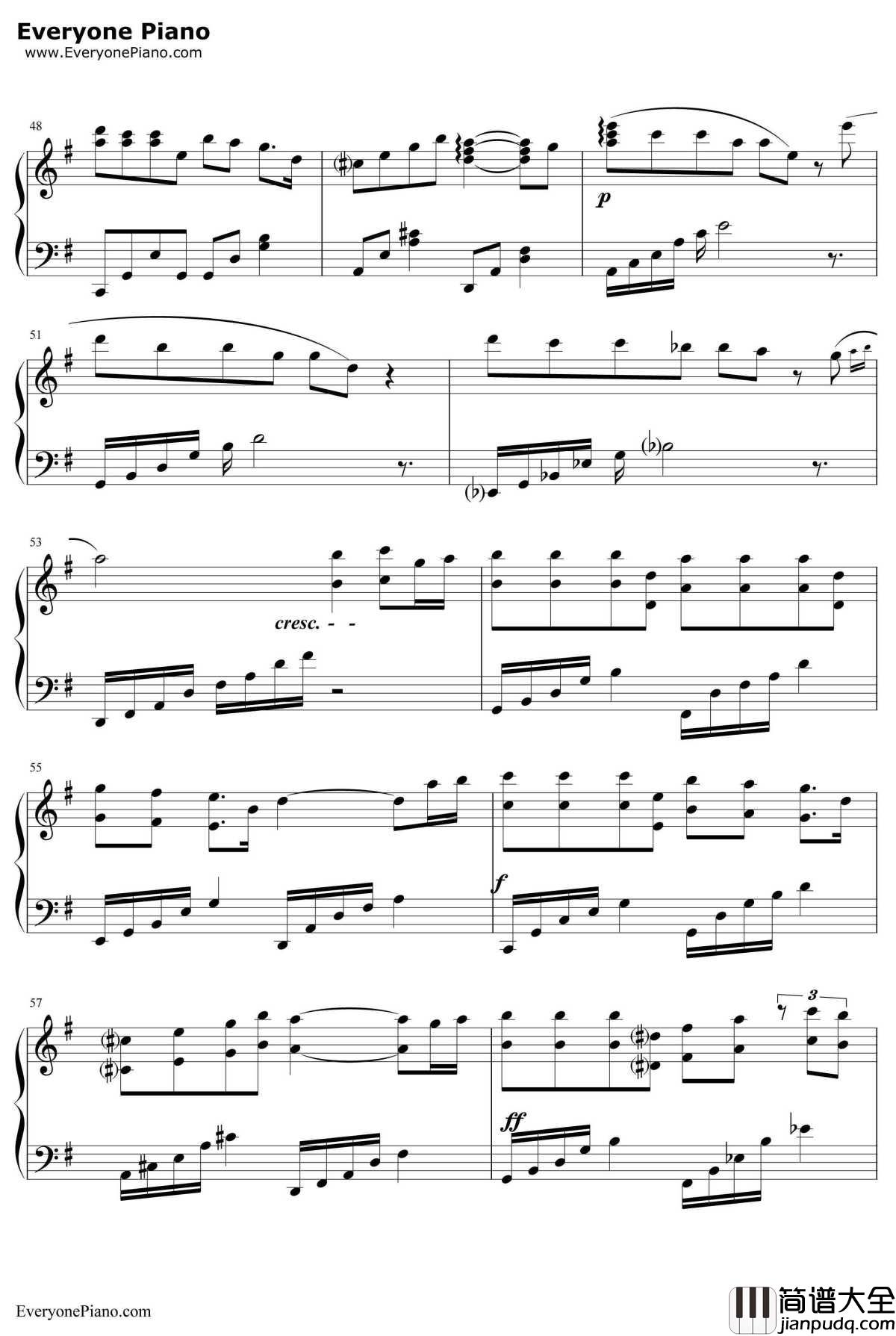 不再见钢琴谱_陈学冬_小时代3:刺金时代主题曲