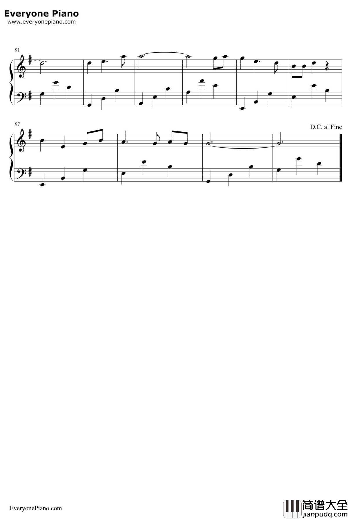 月光下的凤尾竹钢琴谱_施光南