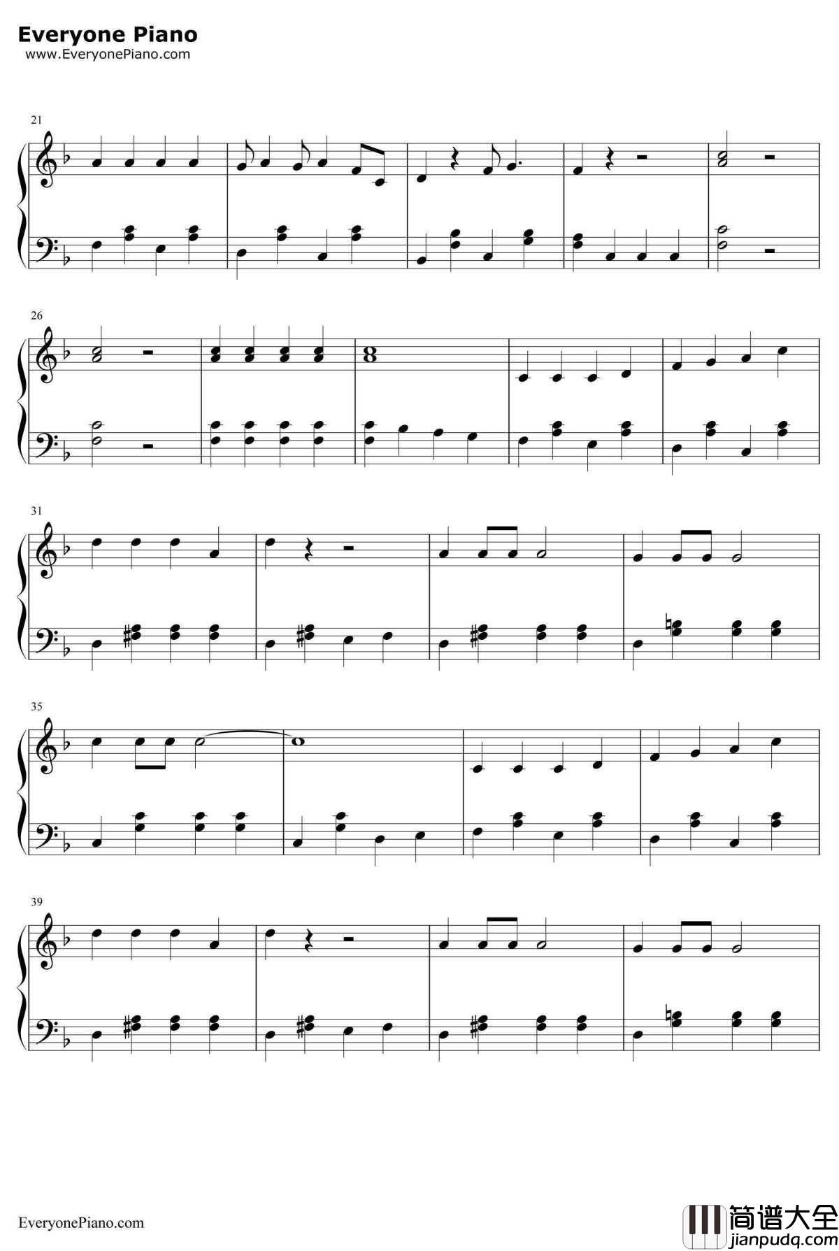 小机灵之歌钢琴谱_小蓓蕾组合