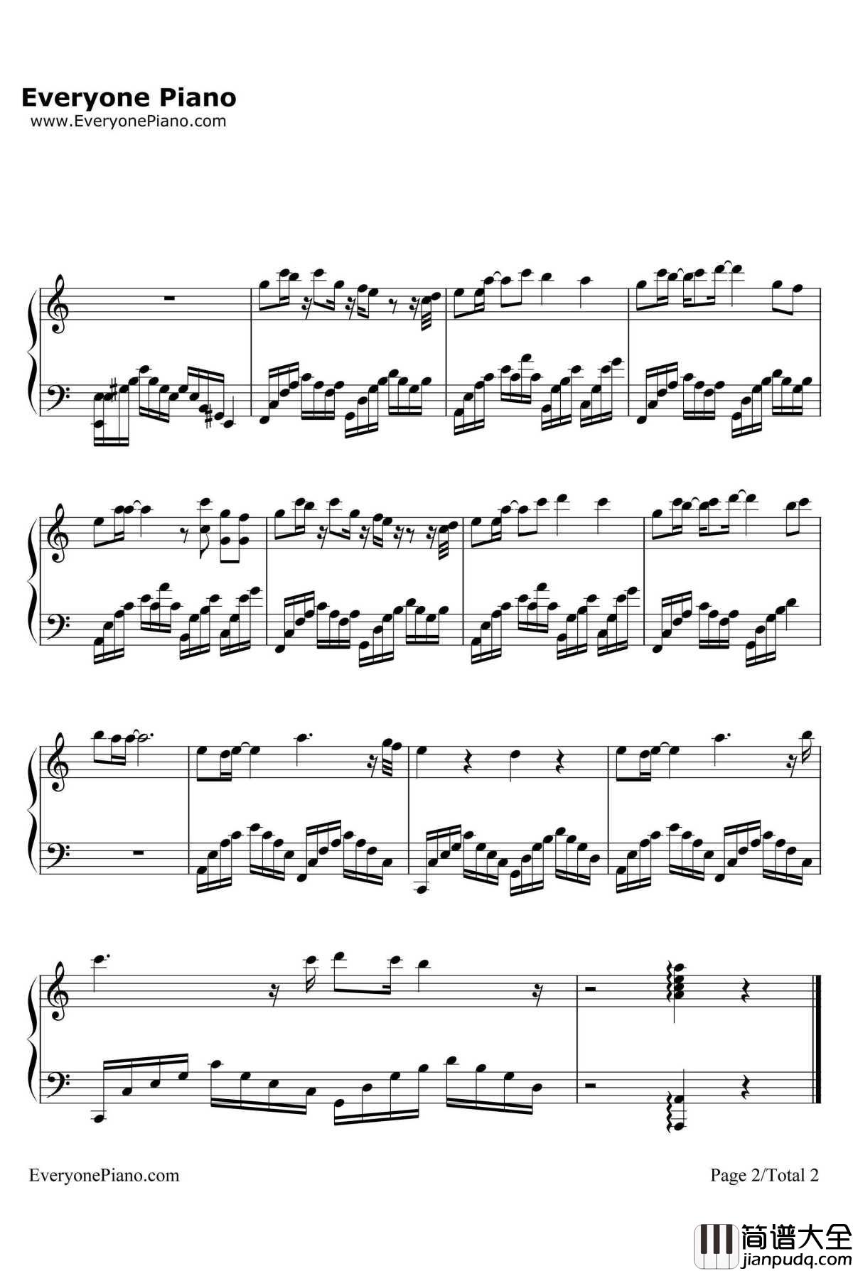 星之扉钢琴谱_根岸さとり_高达SEED观星者主题曲