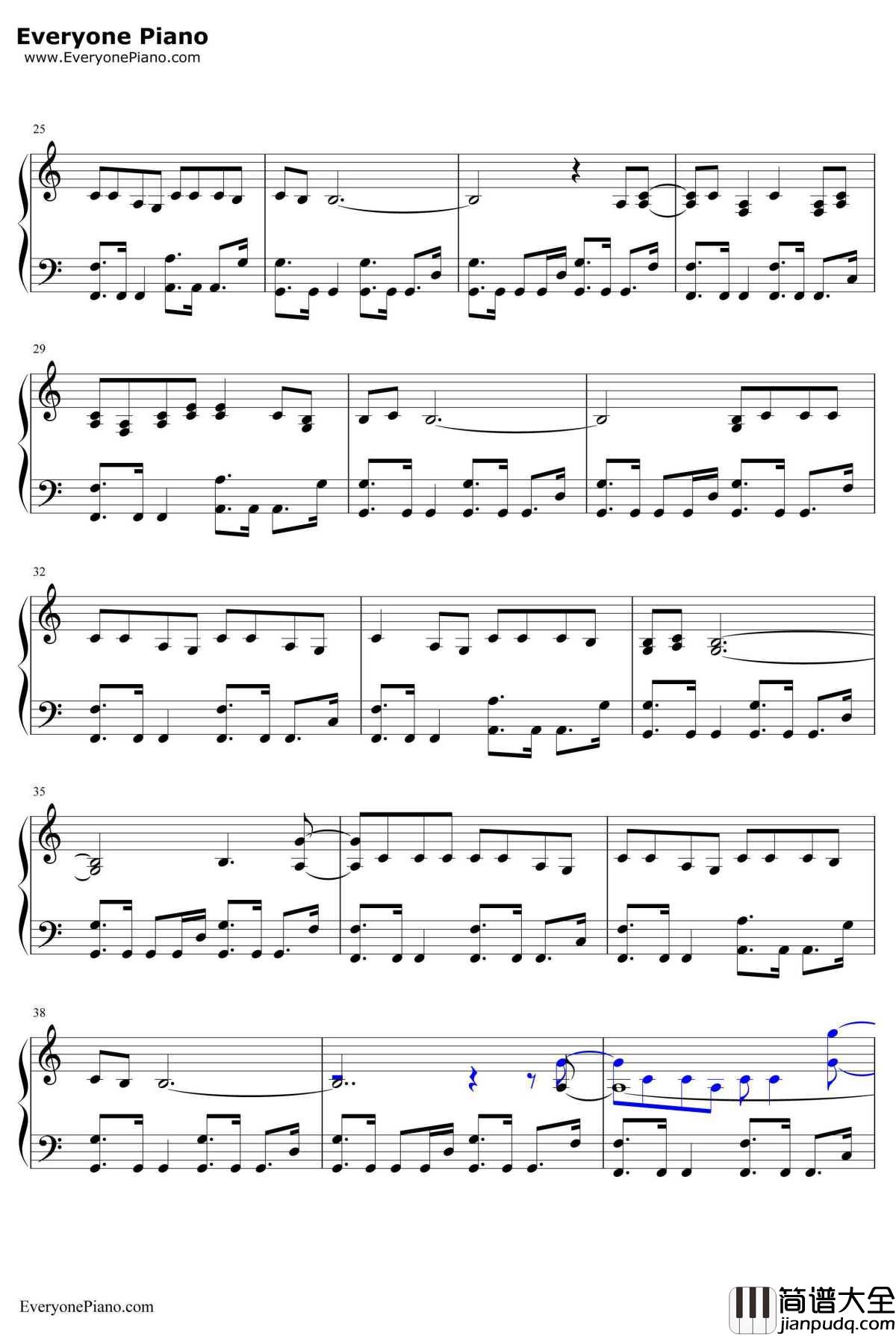 Some_body_Else钢琴谱_The1975