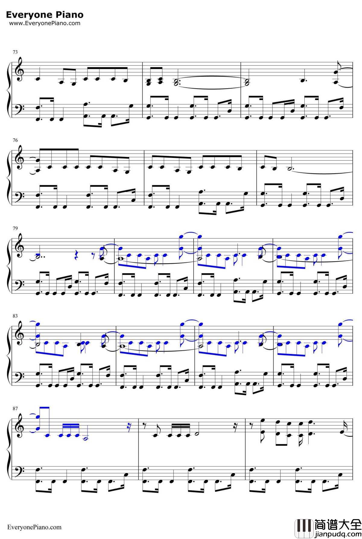 Some_body_Else钢琴谱_The1975