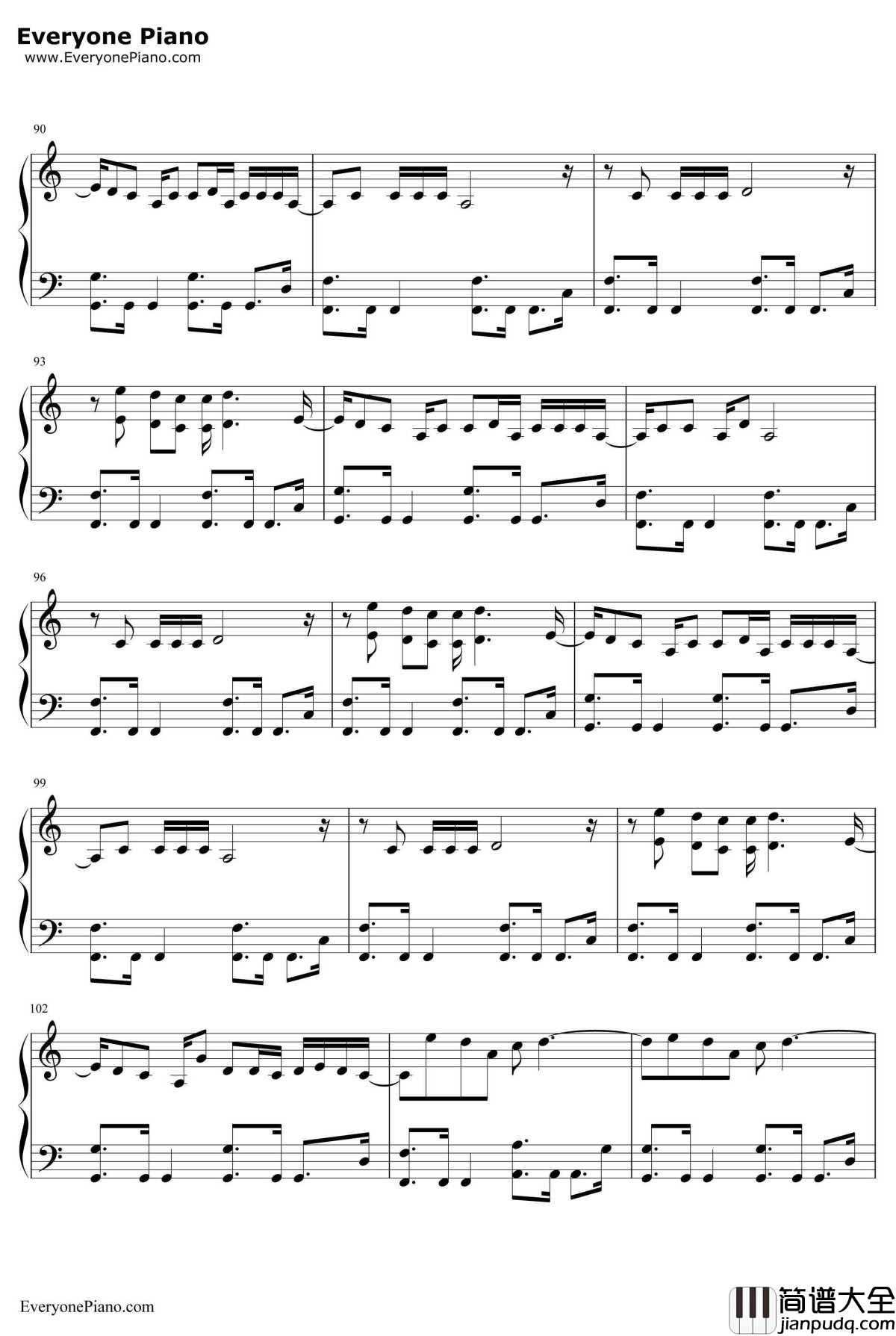 Some_body_Else钢琴谱_The1975