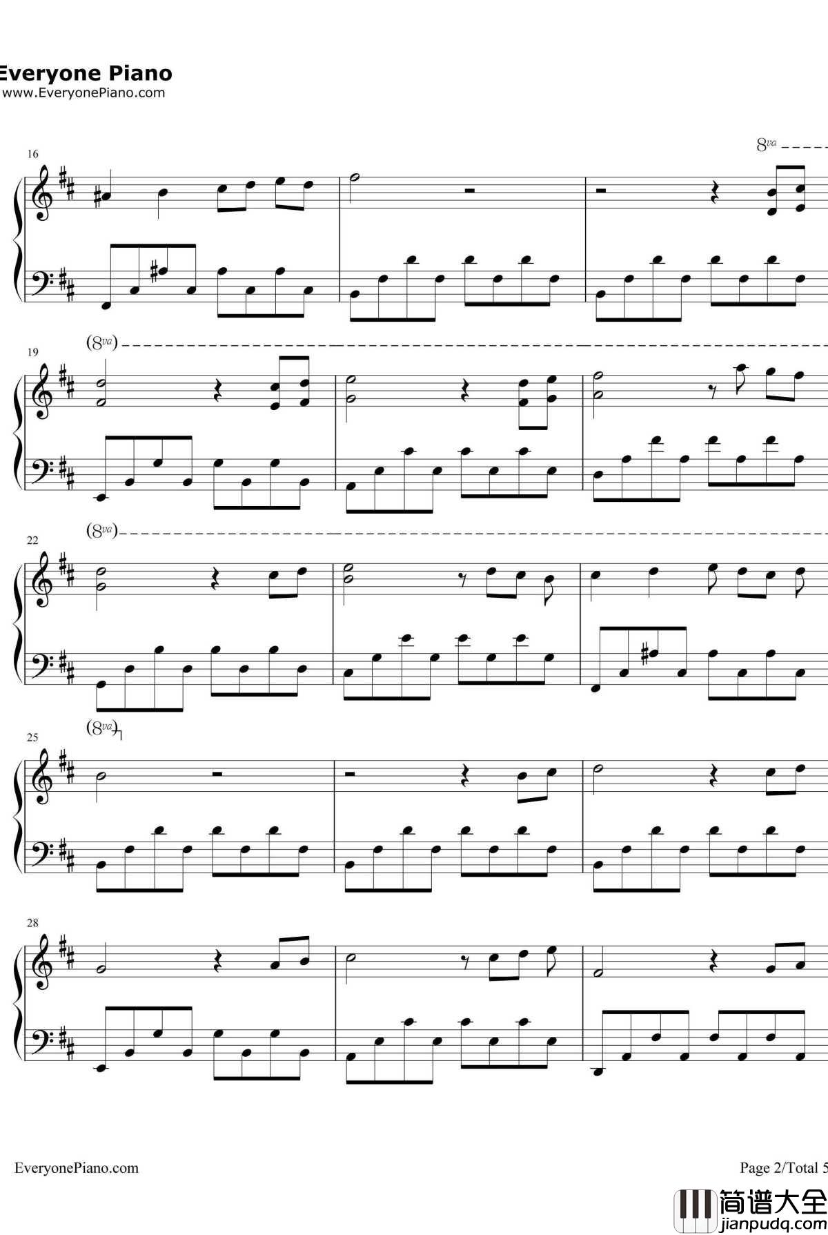 Into_The_Rain钢琴谱_EastRoot