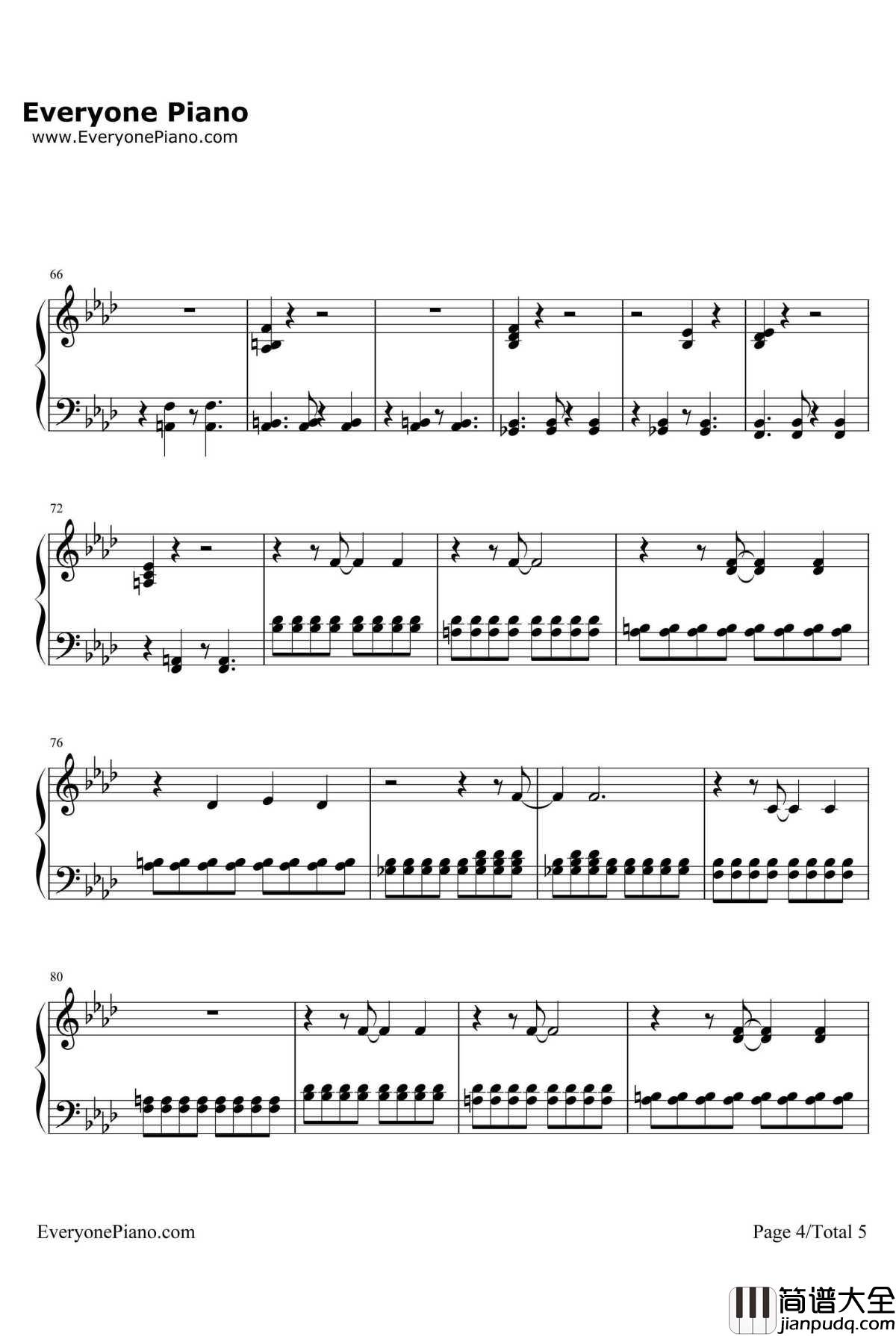 Best_Mistake钢琴谱_ArianaGrande