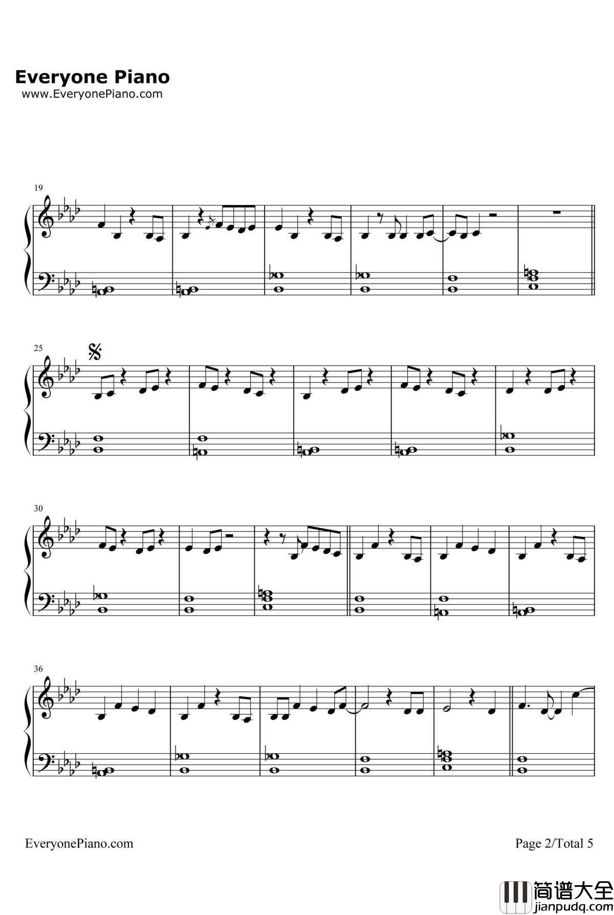 Best_Mistake钢琴谱_ArianaGrande