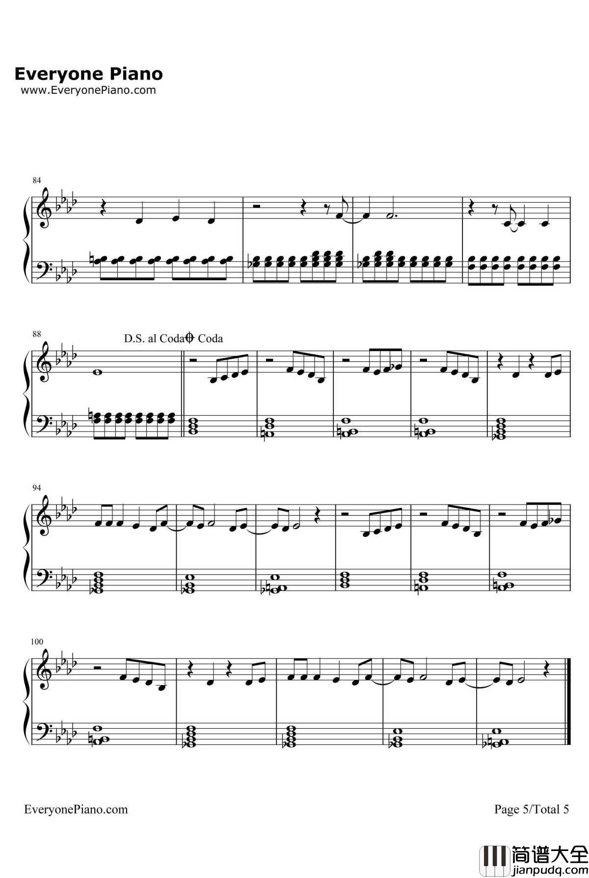 Best_Mistake钢琴谱_ArianaGrande