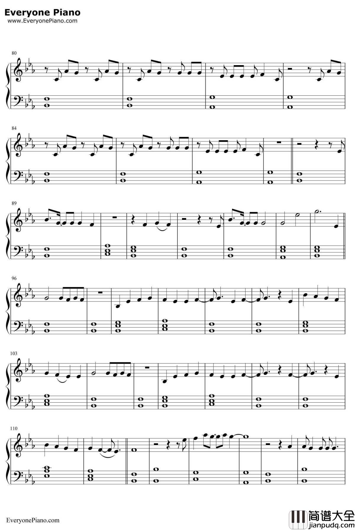 Say_Something_Loving钢琴谱_TheXX