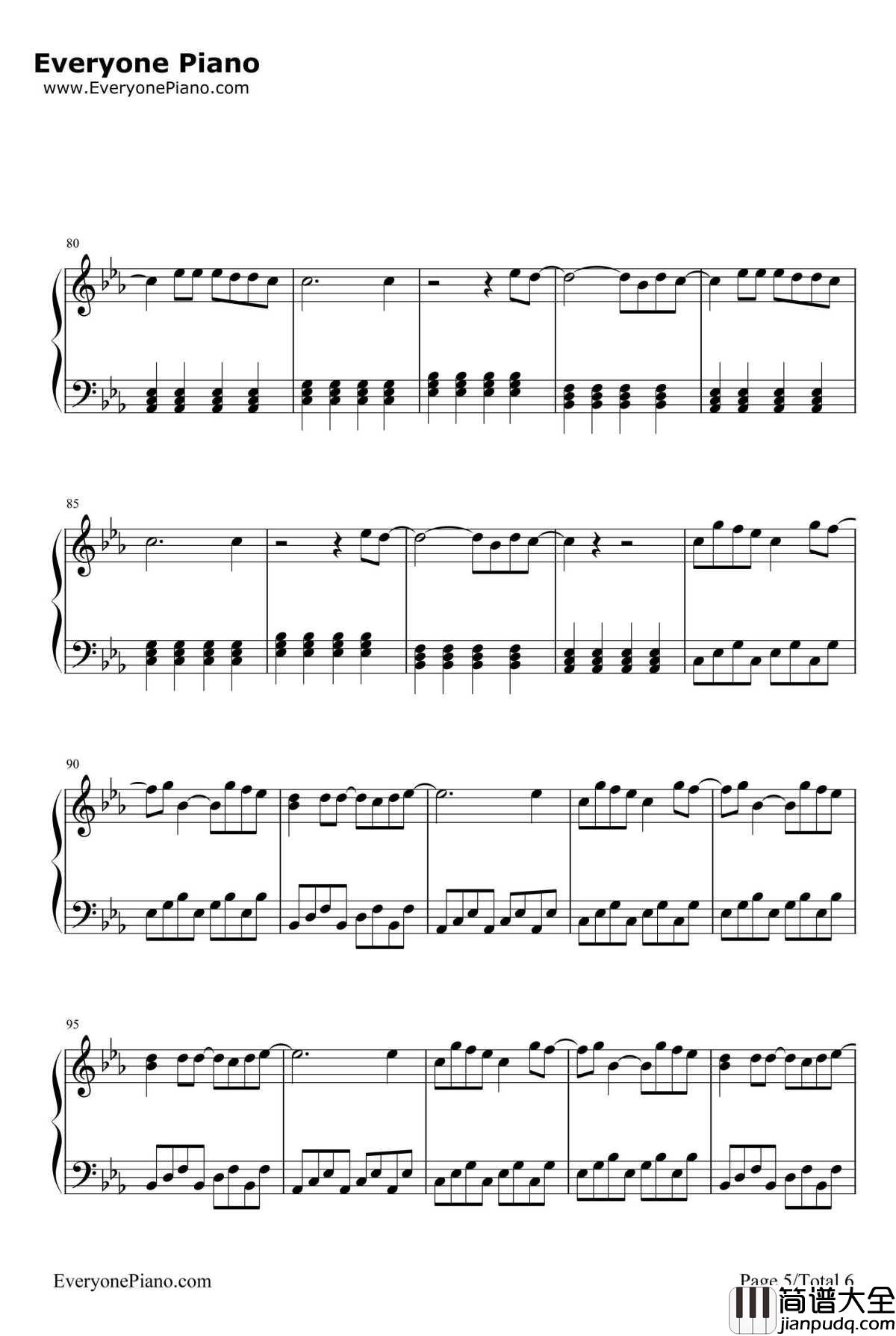 Tonight(I'mLovin'You)钢琴谱_EnriqueIglesias