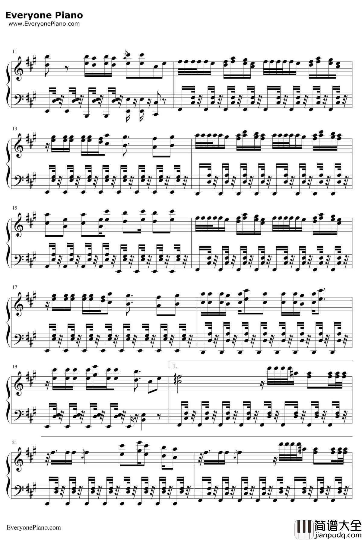 Lovey_Dovey钢琴谱_T_ara