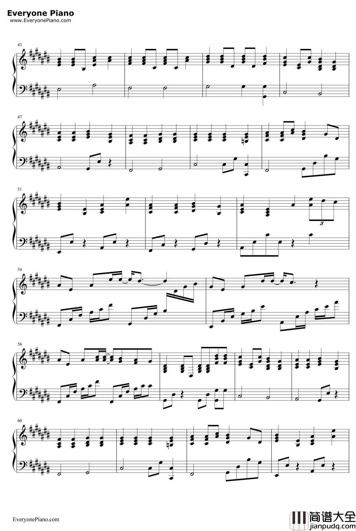 我本人钢琴谱__吴雨霏