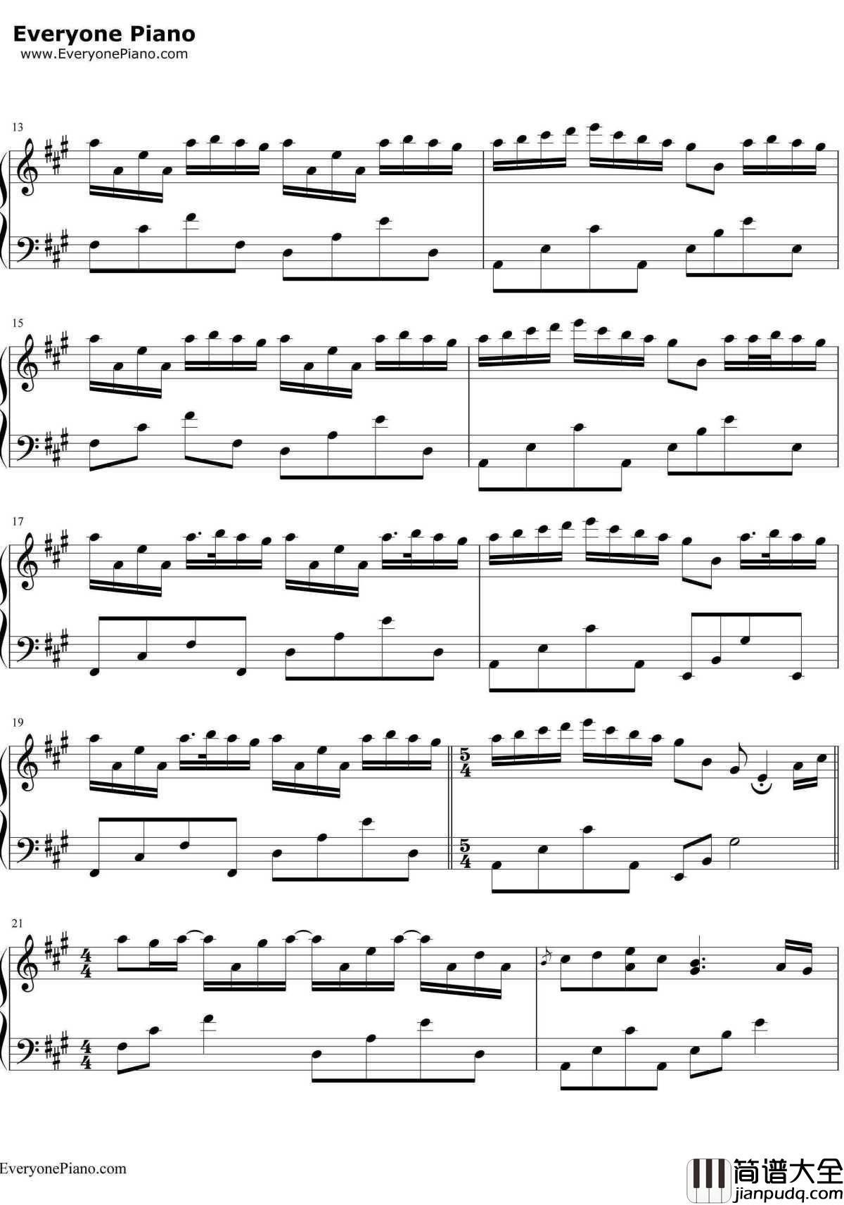 River_flows_in_you钢琴谱_李闰珉_你的心河