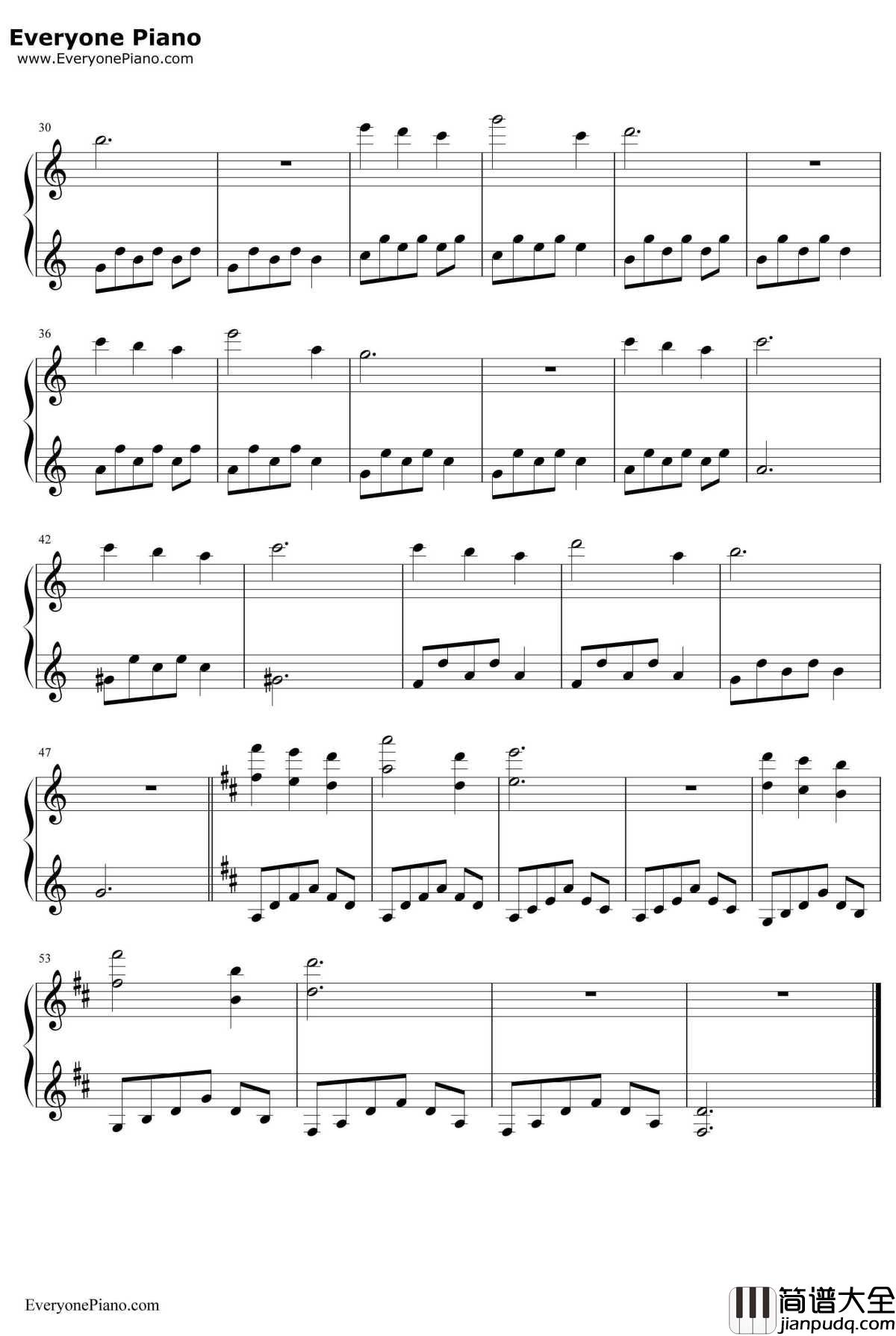 Where_There's_Love钢琴谱_沈贤政_狼族少年OST