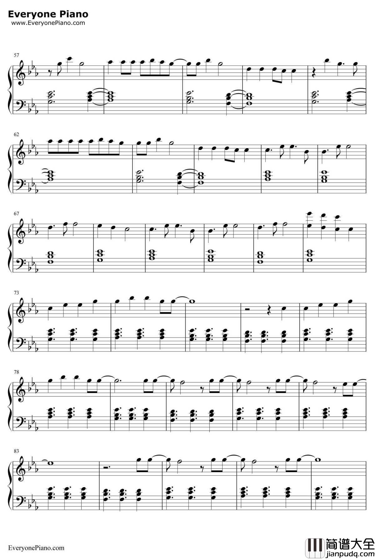 The_Greatest钢琴谱_Sia