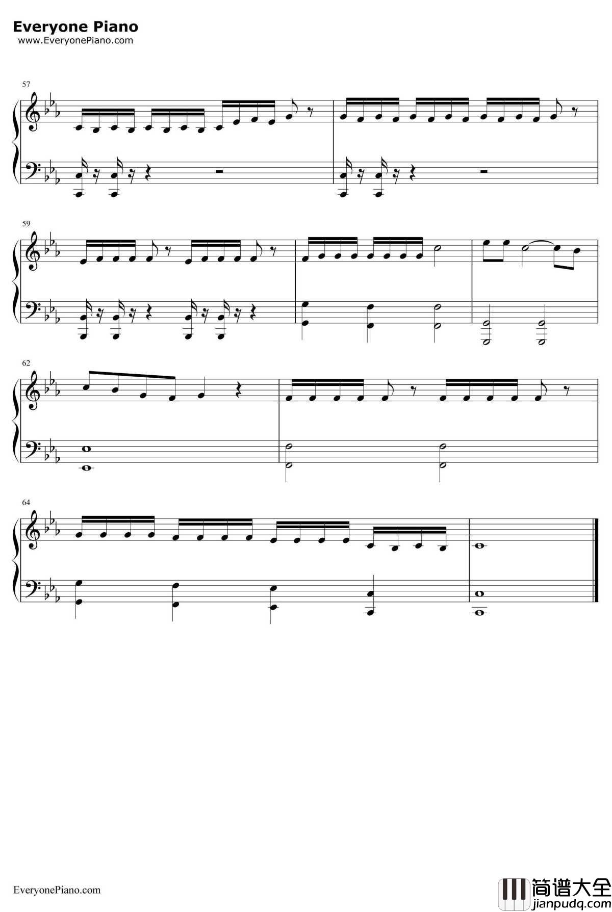 啷个哩个啷钢琴谱_鹏泊